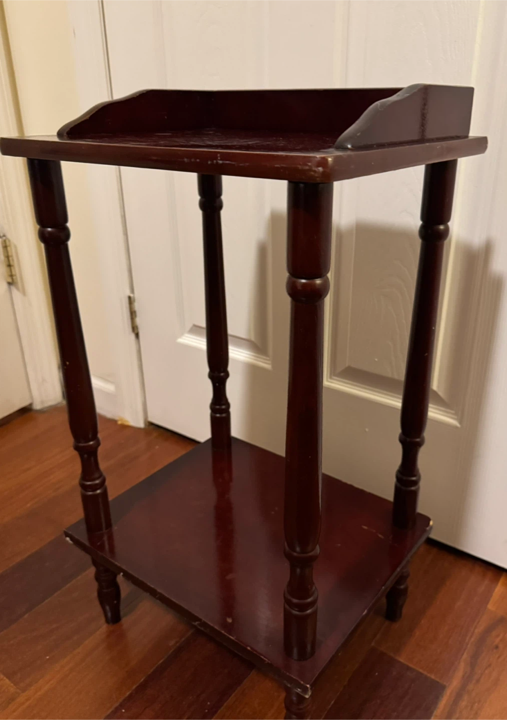 Vintage Wooden 2-Tier side table - photo 3