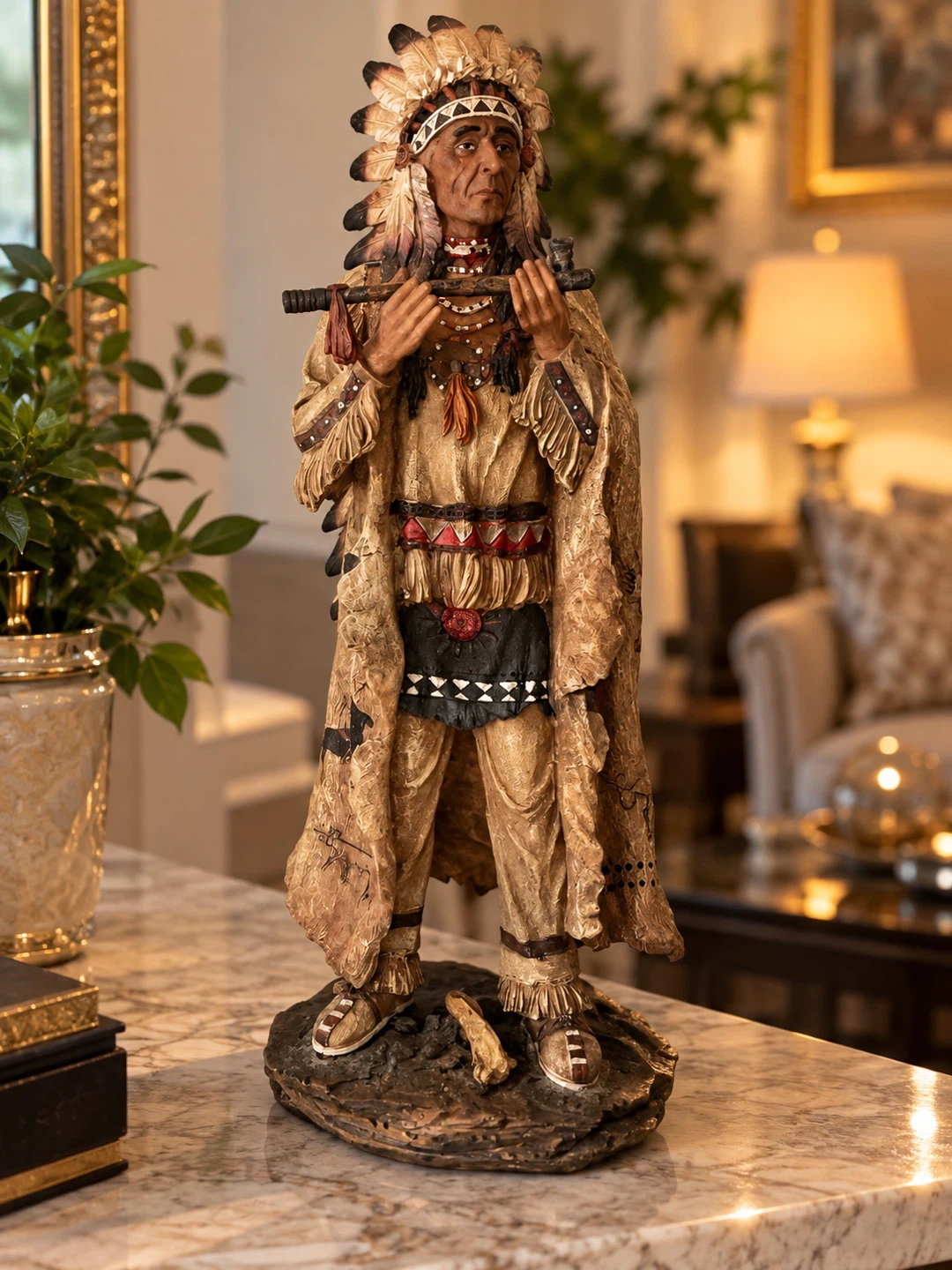 Indigenous Chief Statue