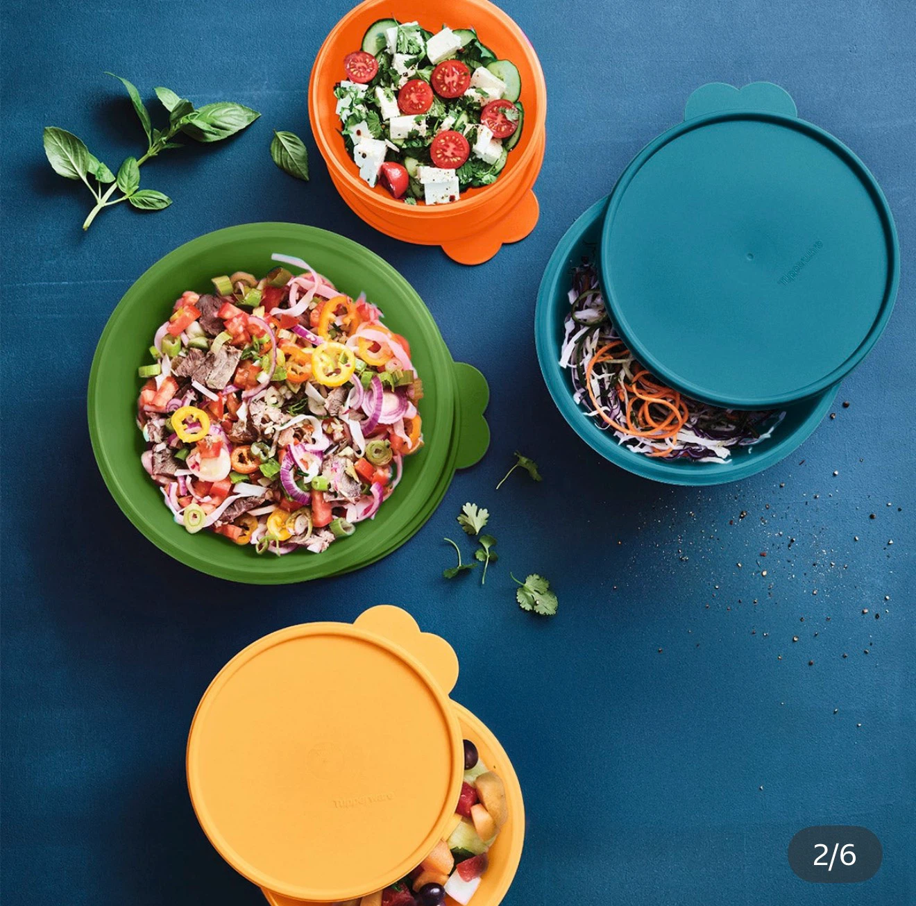 Tupperware Nesting Bowls with Lids