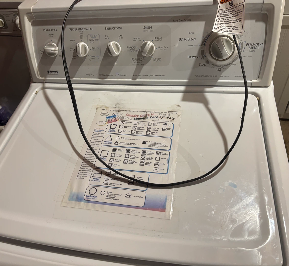 Kenmore Elite Top Load Washing Machine (as-is)