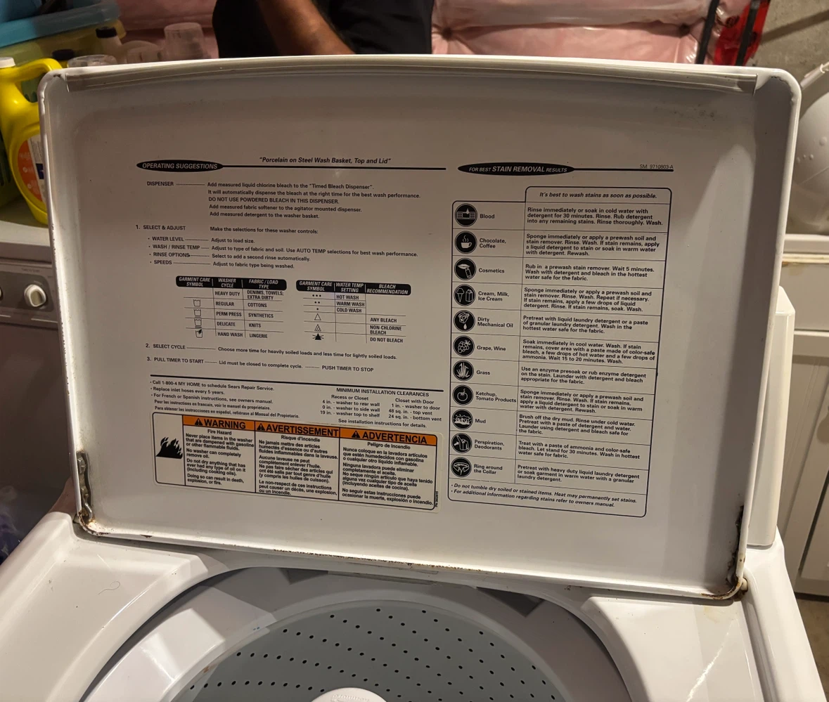 Kenmore Elite Top Load Washing Machine (as-is) - photo 3