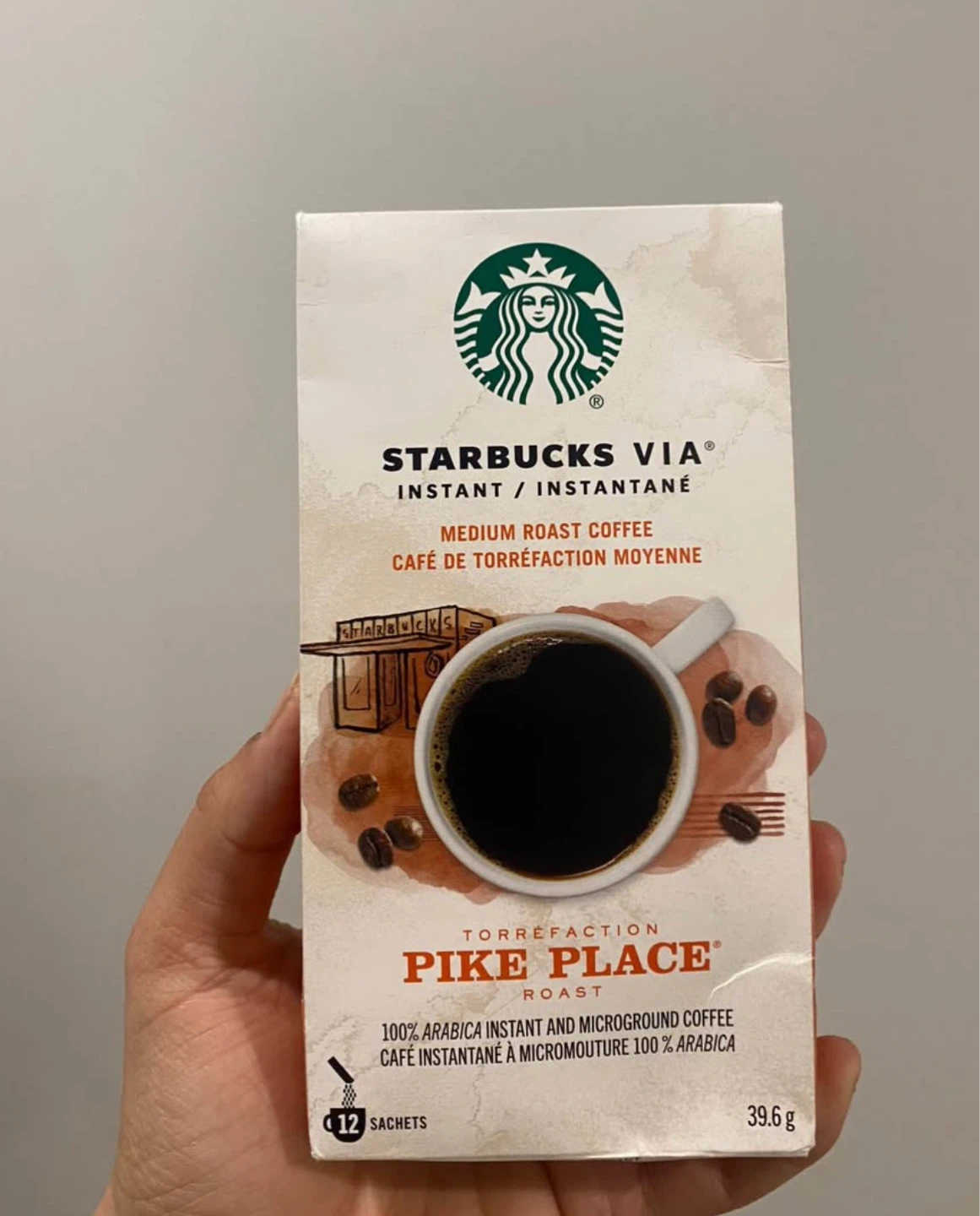 Starbucks VIA Pike Place Roast Instant Coffee - 12 Sachets