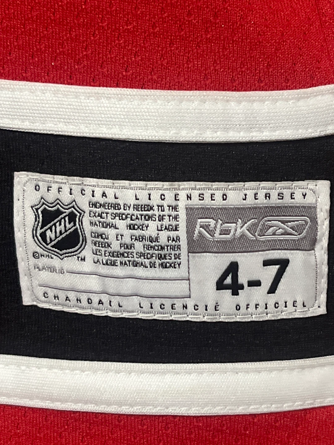 NWT New Jersey Devils Youth Jersey Size 4-7 - Great Gift! - photo 3