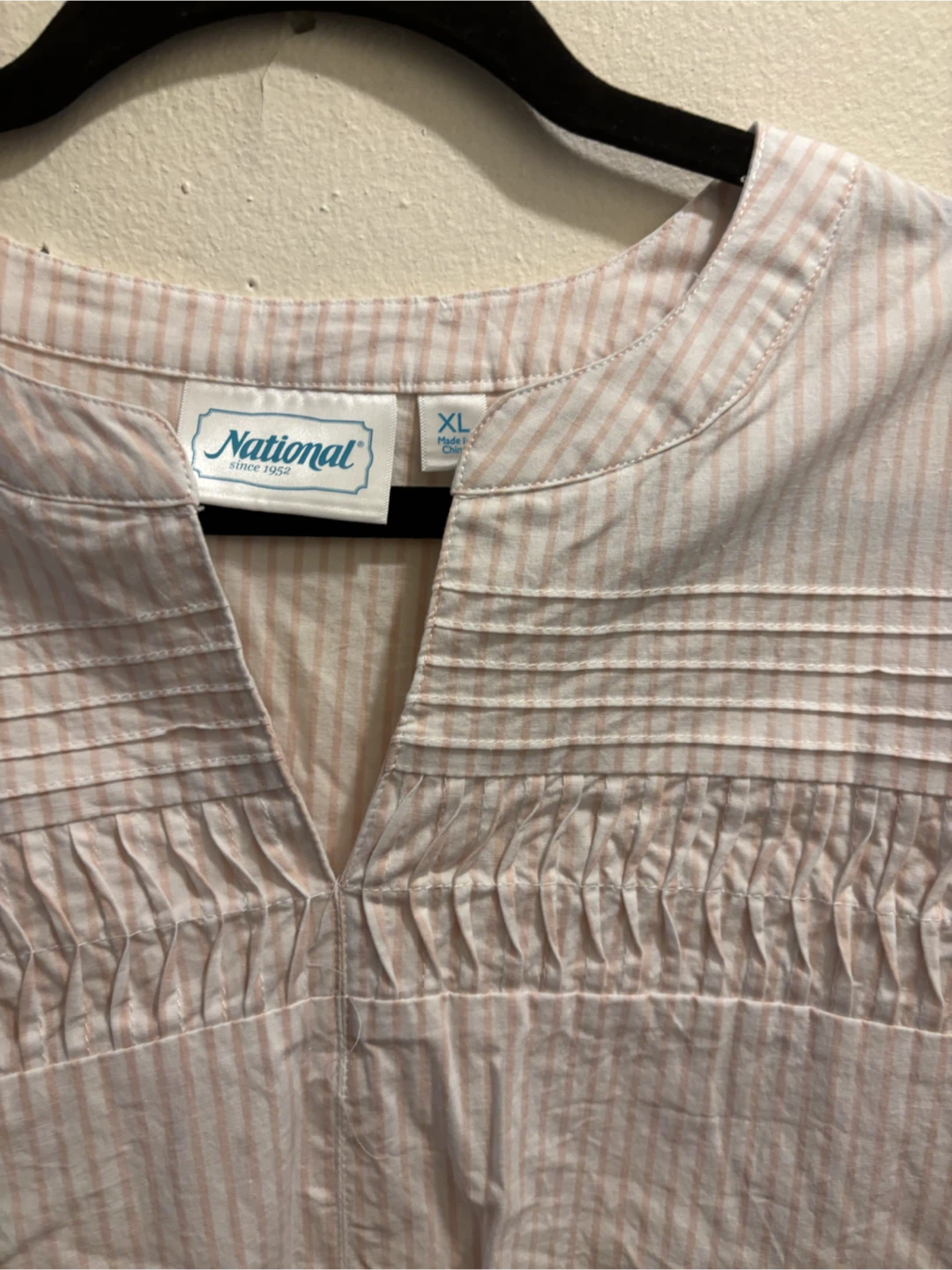 NEW-National Striped Blouse Size XL - photo 2