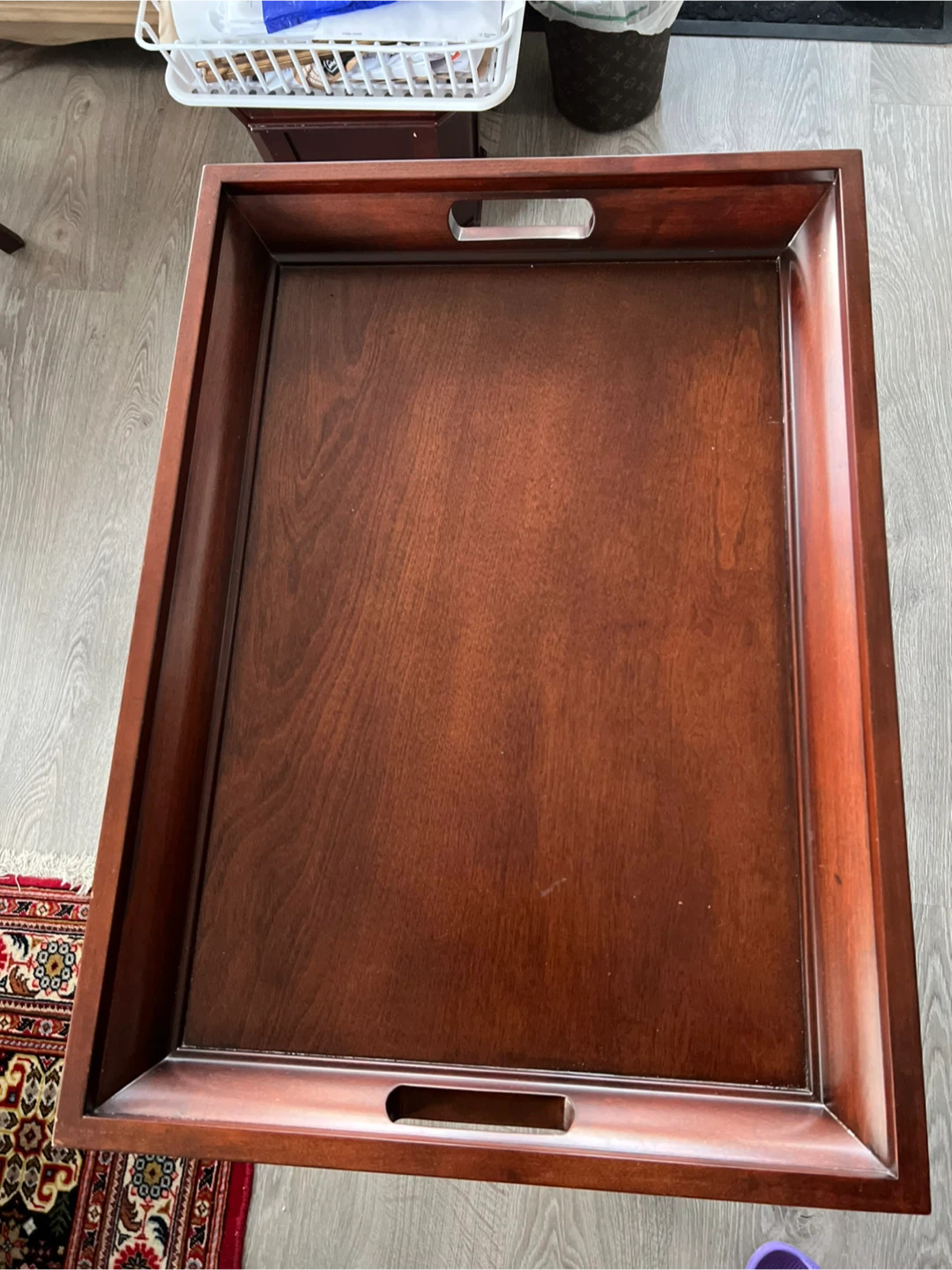 Wooden Butler Tray Table - photo 4
