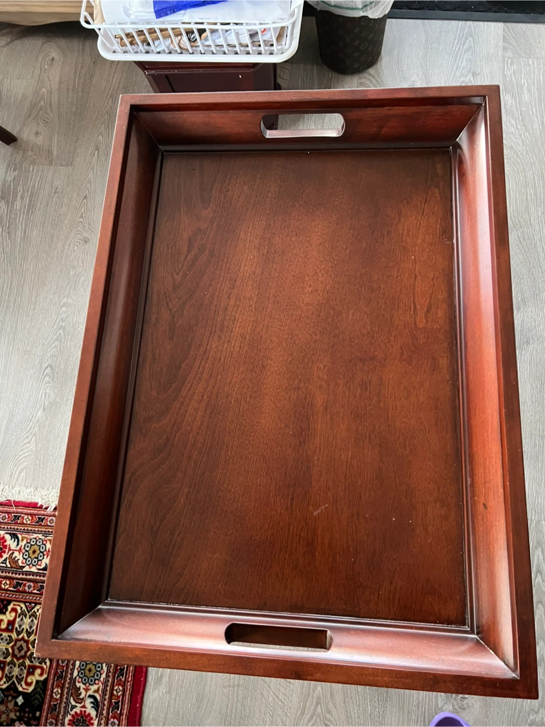 Wooden Butler Tray Table - photo 5