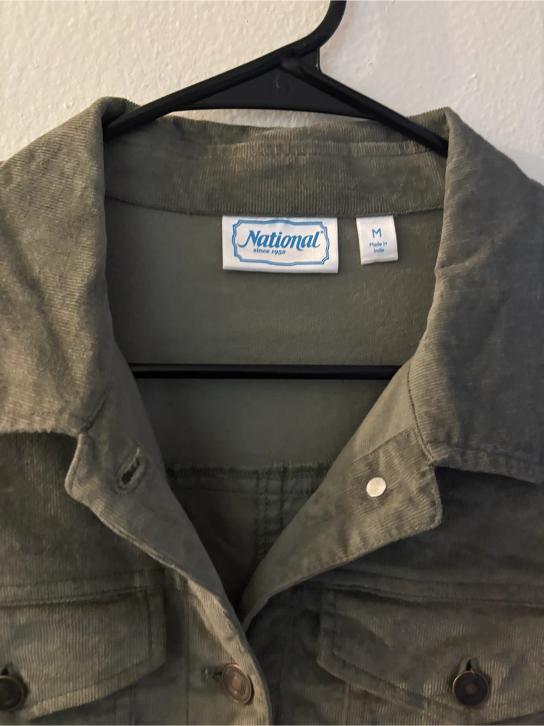NEW-National Light Corduroy Jacket Olive Green - photo 2