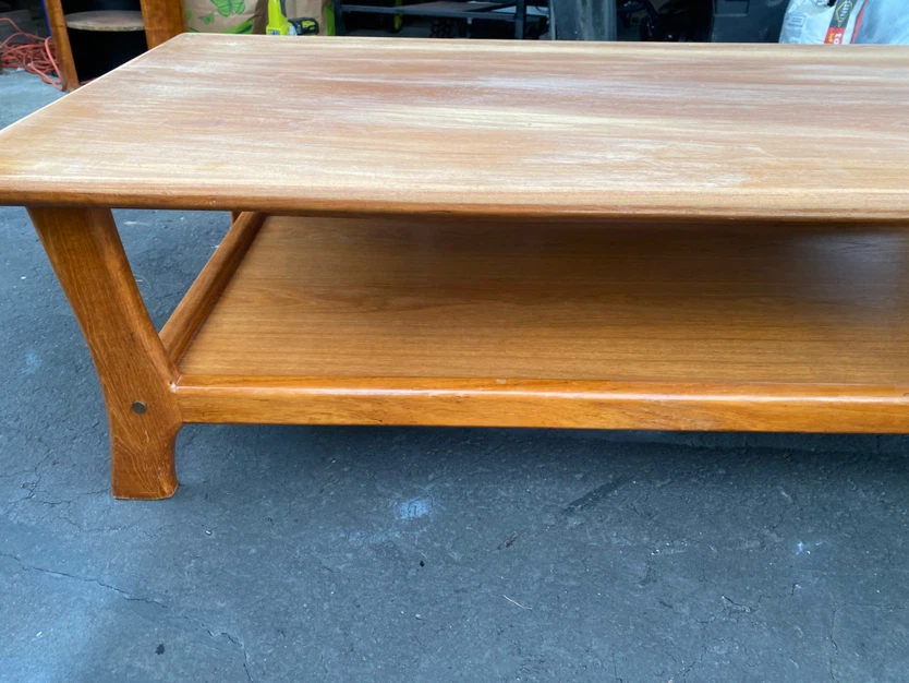 MCM solid Teak Coffee and End Table Set - photo 3