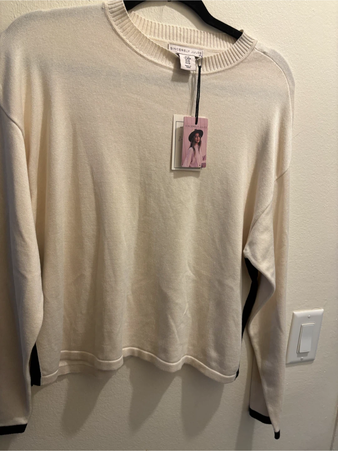 NEW-Sincerely Jules Cream Knit Sweater