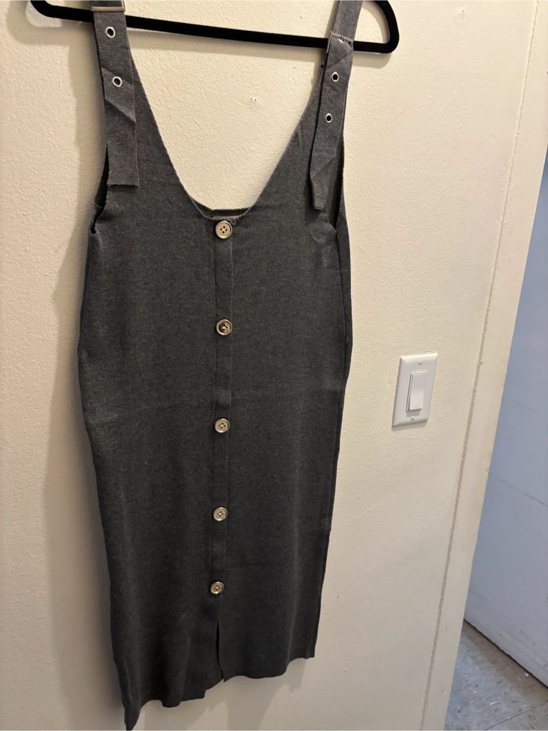 NEW-Jerek Clothing Gray Sweater Dress Size L