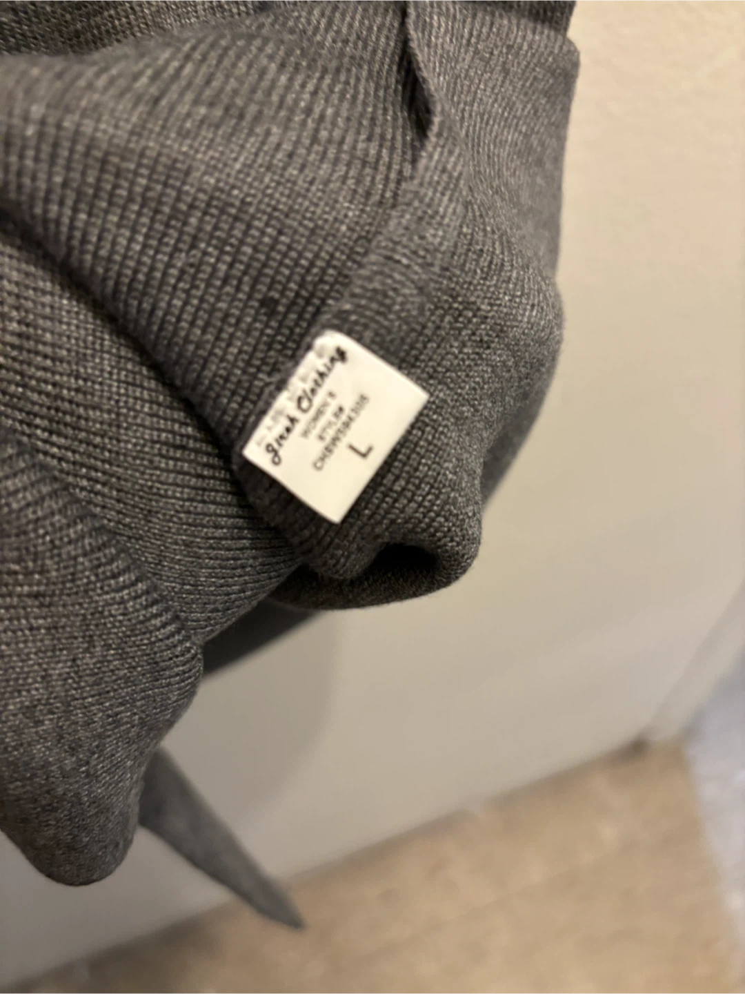 NEW-Jerek Clothing Gray Sweater Dress Size L - photo 2