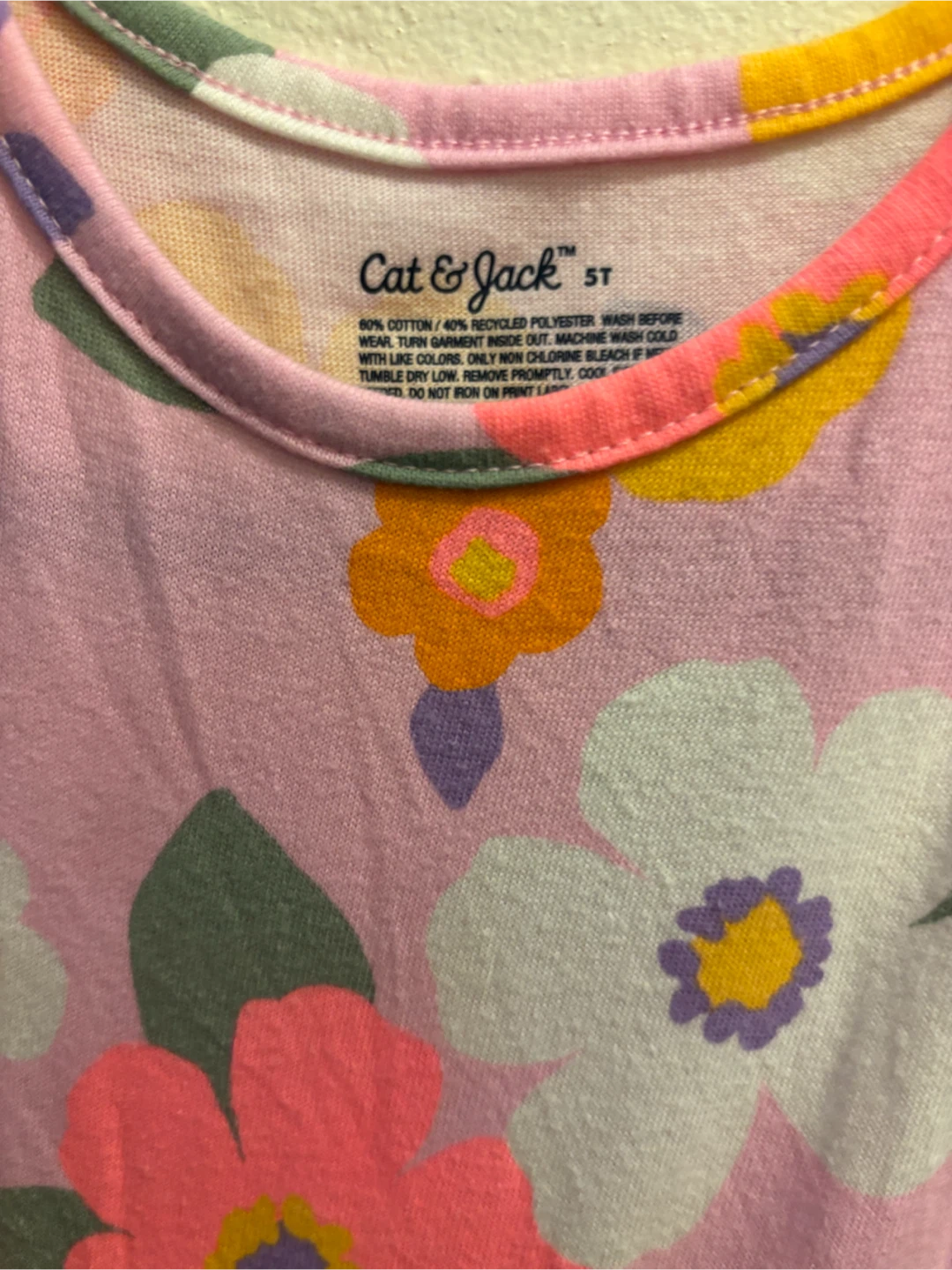 NEW-Cat & Jack Floral Toddler Dress Size 5T - photo 2
