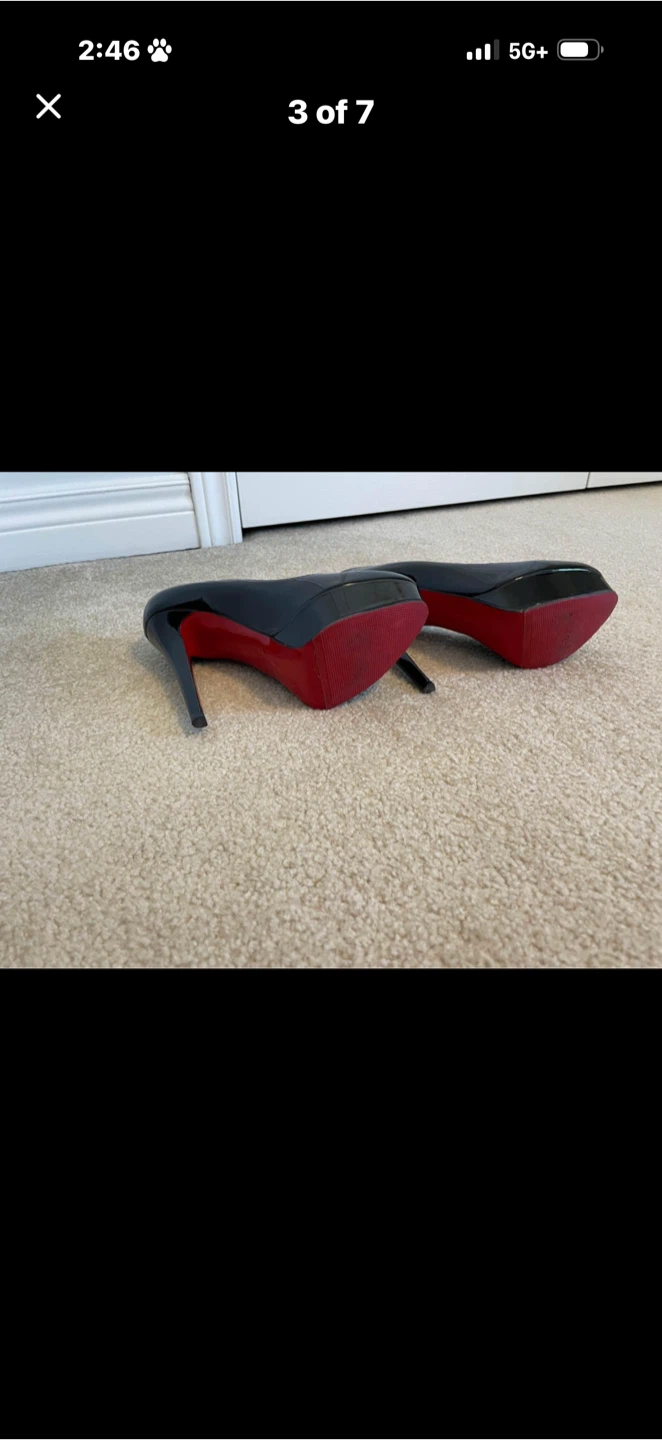 Christian Louboutin Bianca 140 Patent Calf Pumps - photo 3