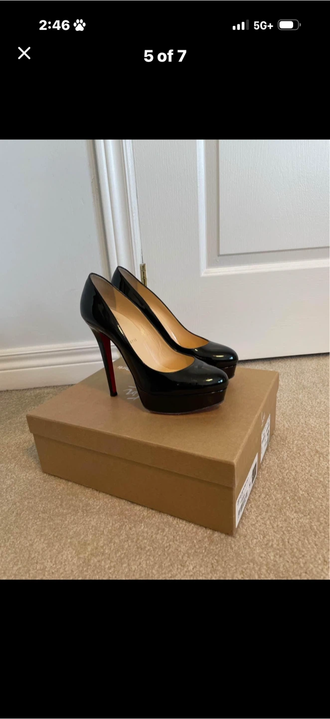 Christian Louboutin Bianca 140 Patent Calf Pumps - photo 5