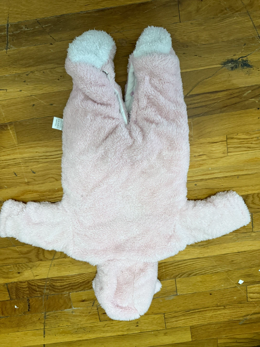 Pink Faux Fur Baby Snowsuit - photo 2