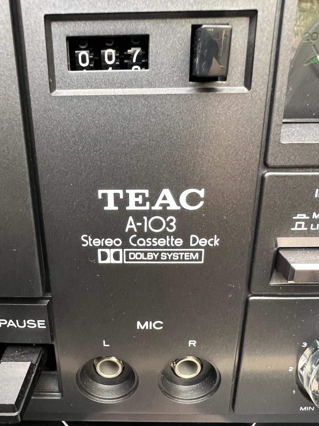TEAC A-103 Stereo Cassette Deck - photo 2