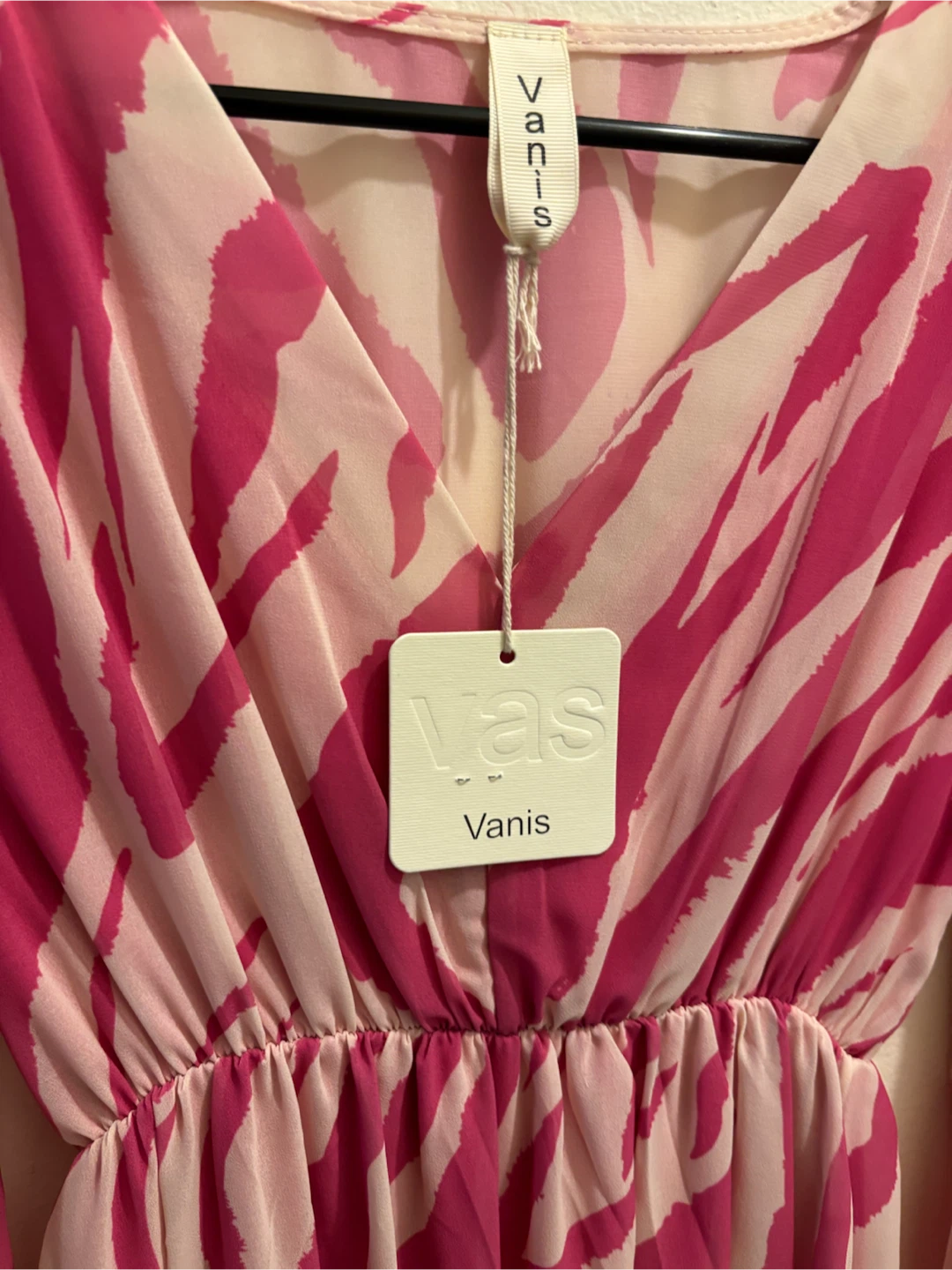 NEW-Vanis Pink Zebra Print Dress - photo 2