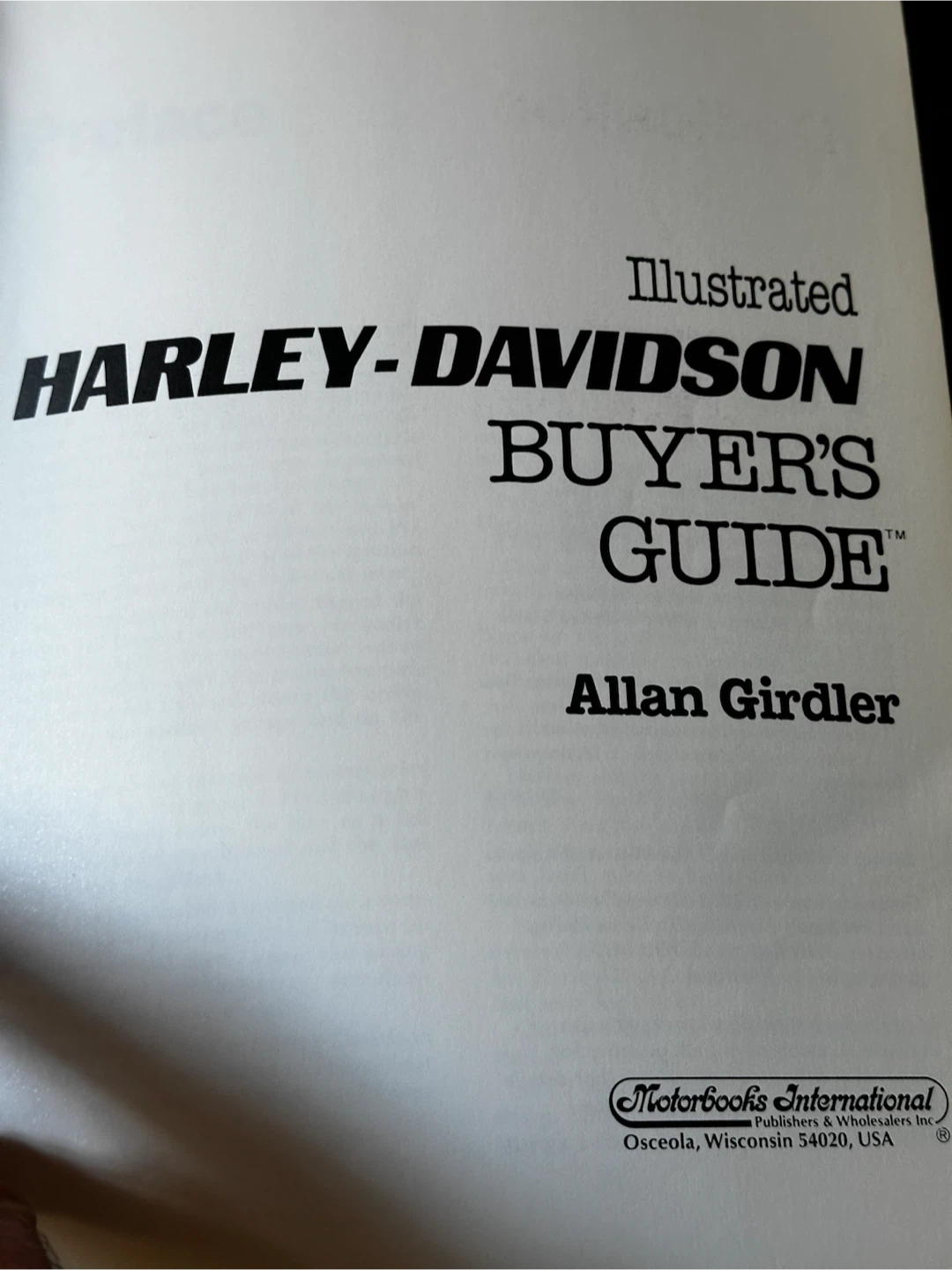 1986 illustrated Harley Davidson Buyers Guide Allen Girdler - photo 3