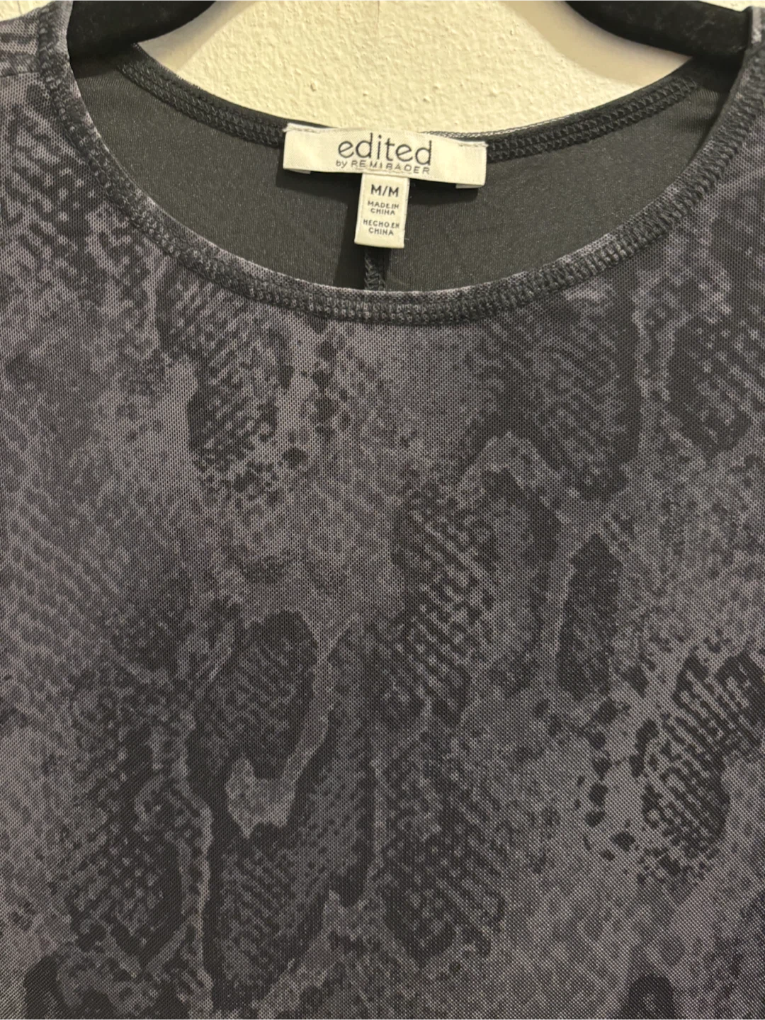 NEW-Edited by Remiraer Snakeskin Print Mesh Dress - photo 2