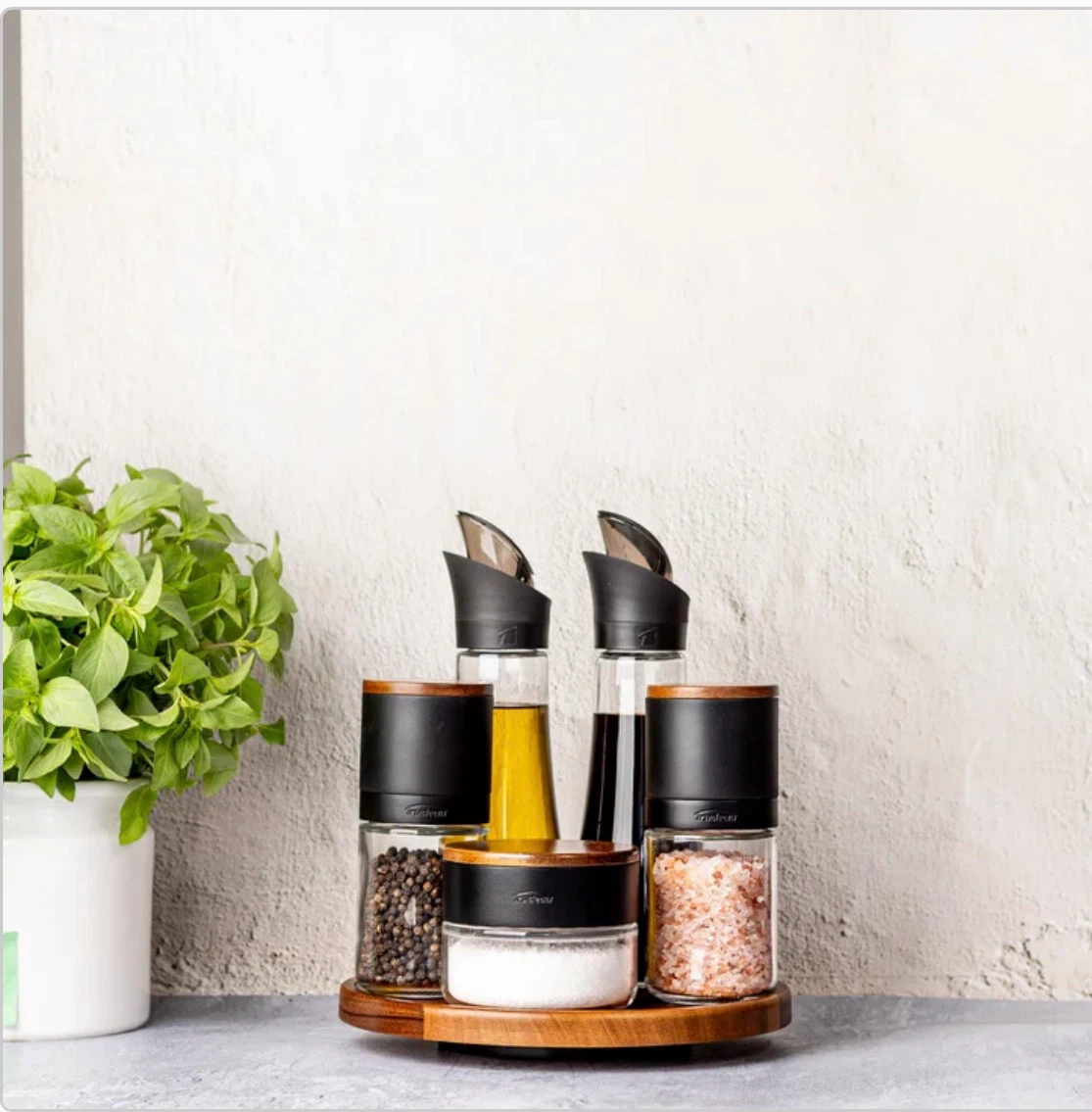 Trudeau Condiment and Seasoning Set