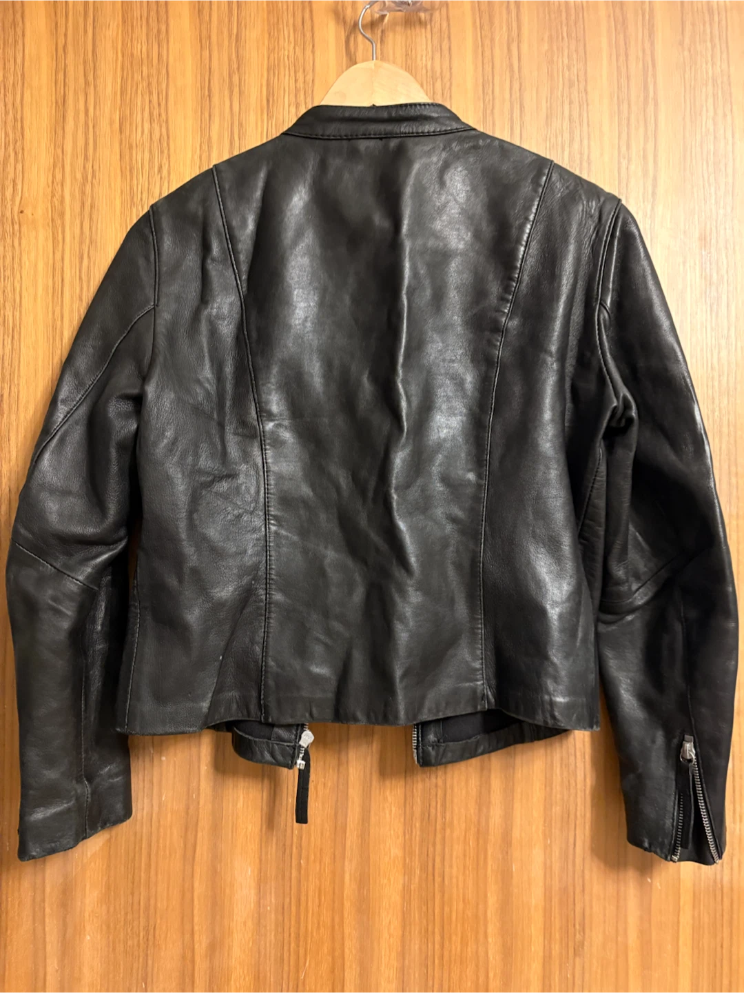 Zara Basic Black Leather Jacket - photo 3