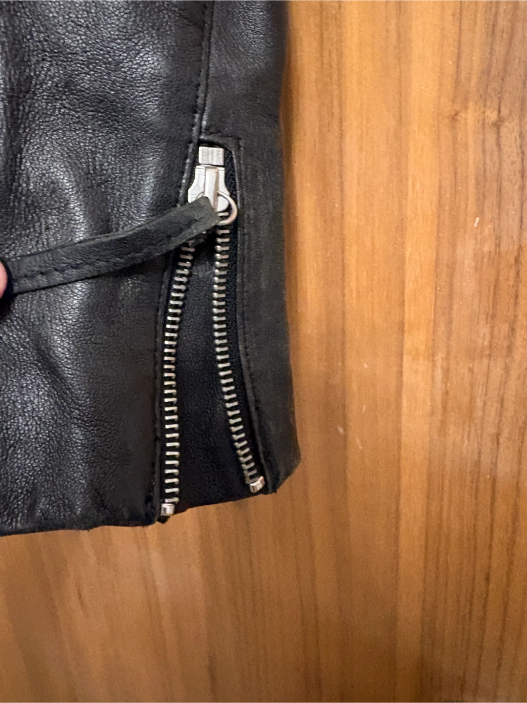 Zara Basic Black Leather Jacket - photo 4