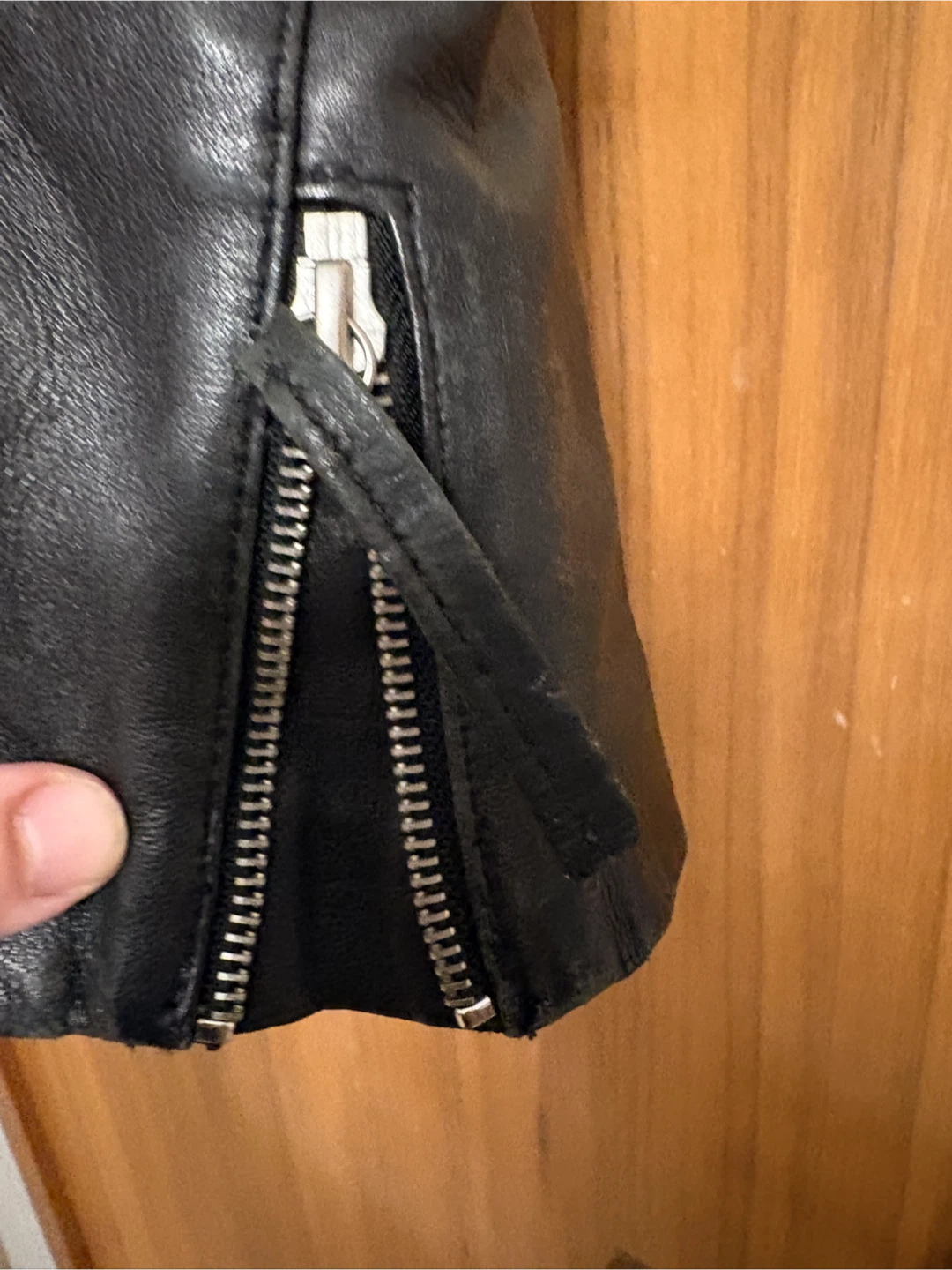 Zara Basic Black Leather Jacket - photo 5
