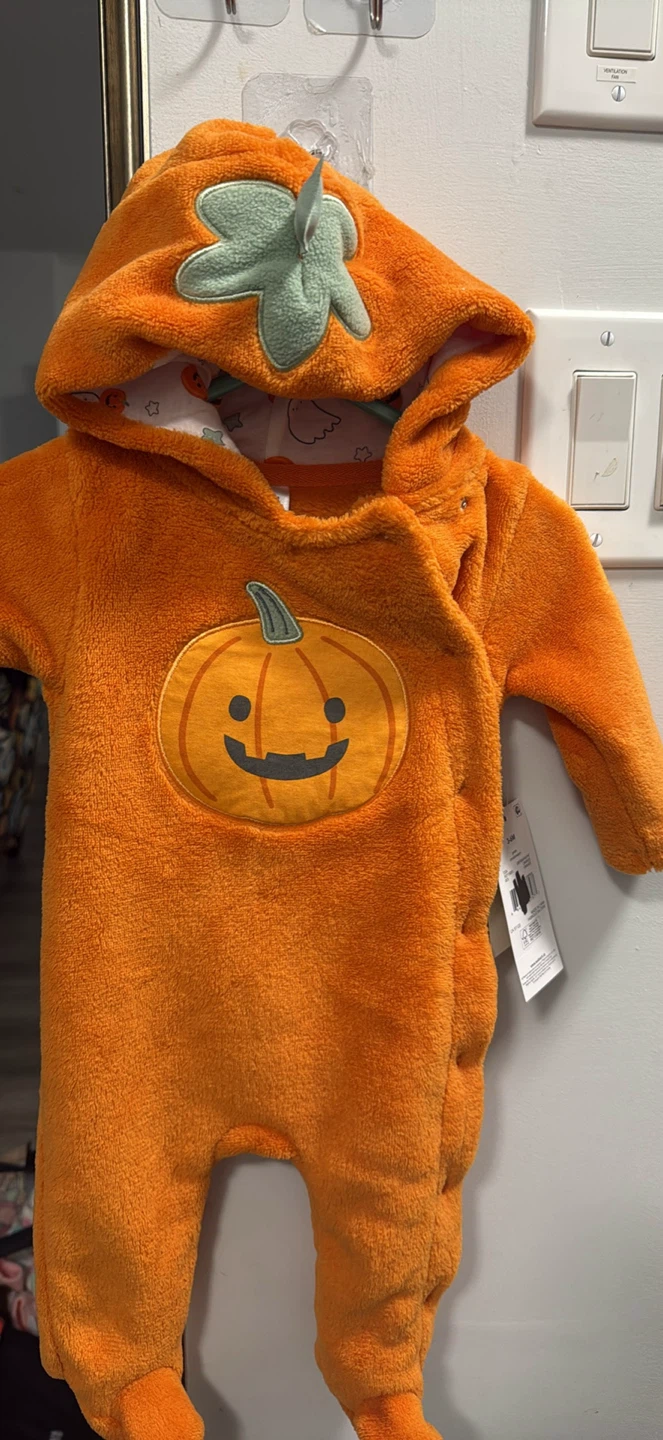 Baby Pumpkin Costume 3-6M