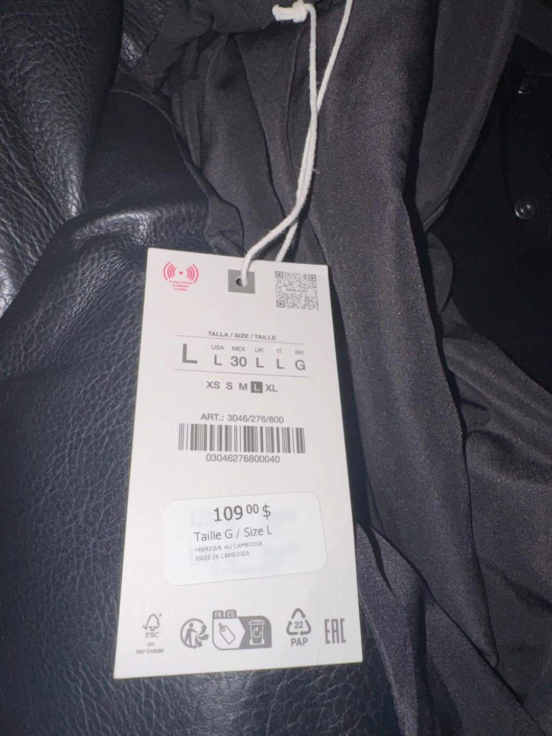 Zara Faux Leather Belted Biker Jacket - photo 4