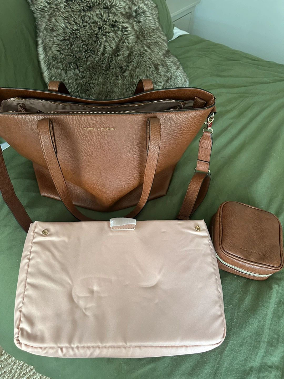 Poppy and peonies go-getter tote and teched out case