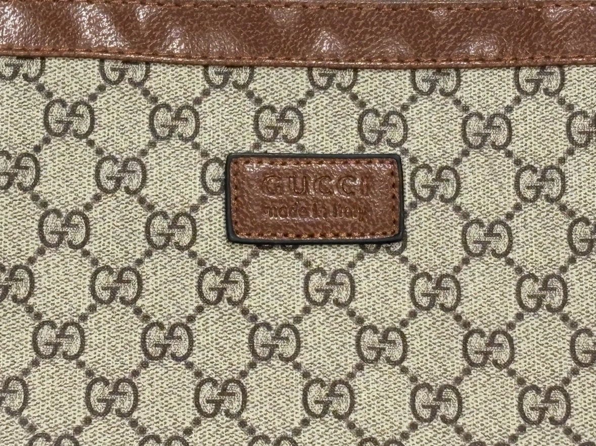 Crossbody Purse GG Monogram, Brown Trim, Detachable Strap *New* - photo 3