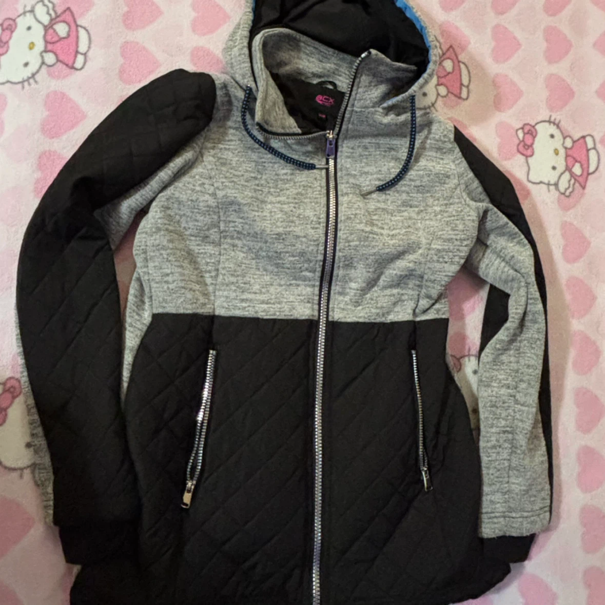 ACX Active - Grey & Black Quilted Jacket - *Size Women Medium* - photo 2