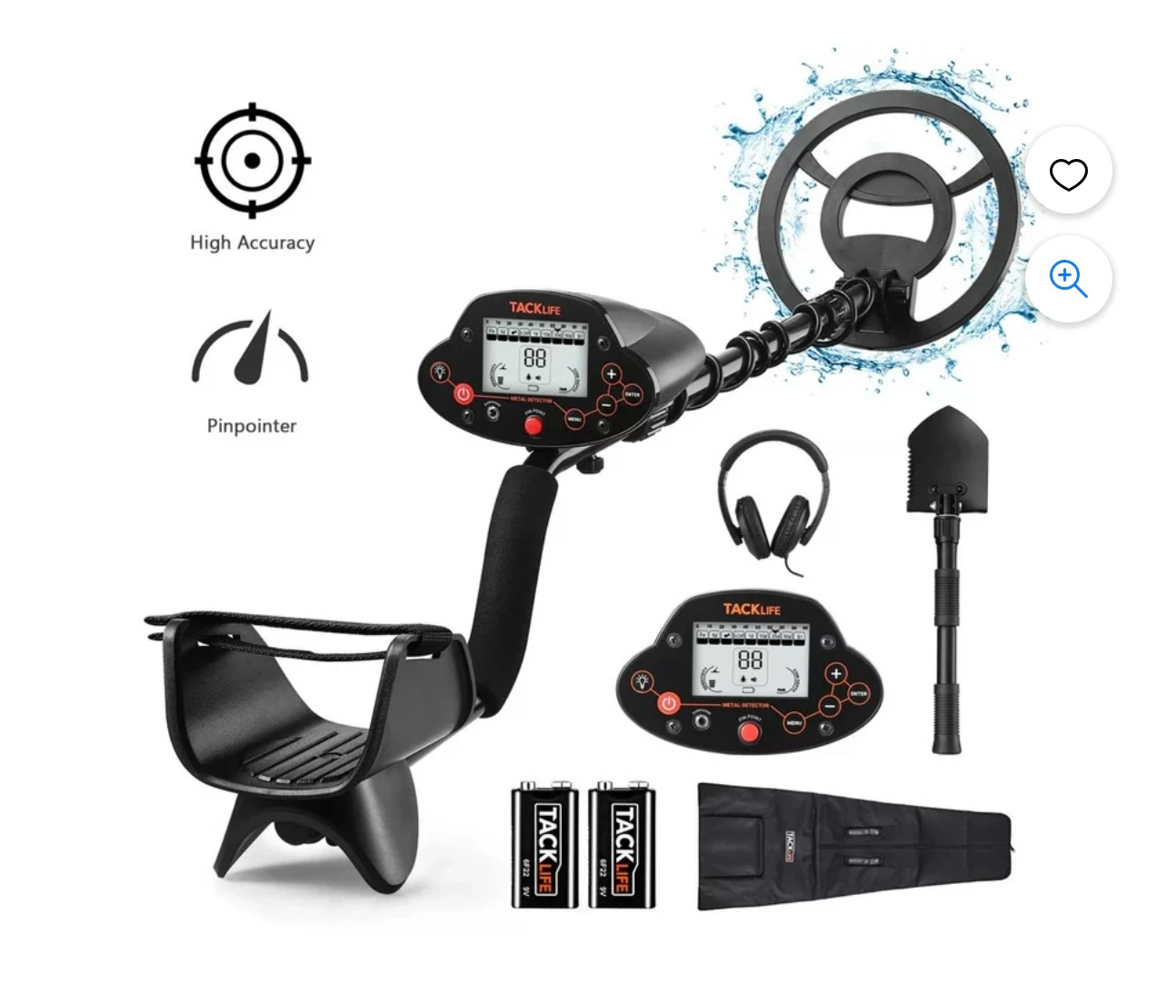 Tacklife Professional Metal Detector, Outdoor Metal Detector - photo 2