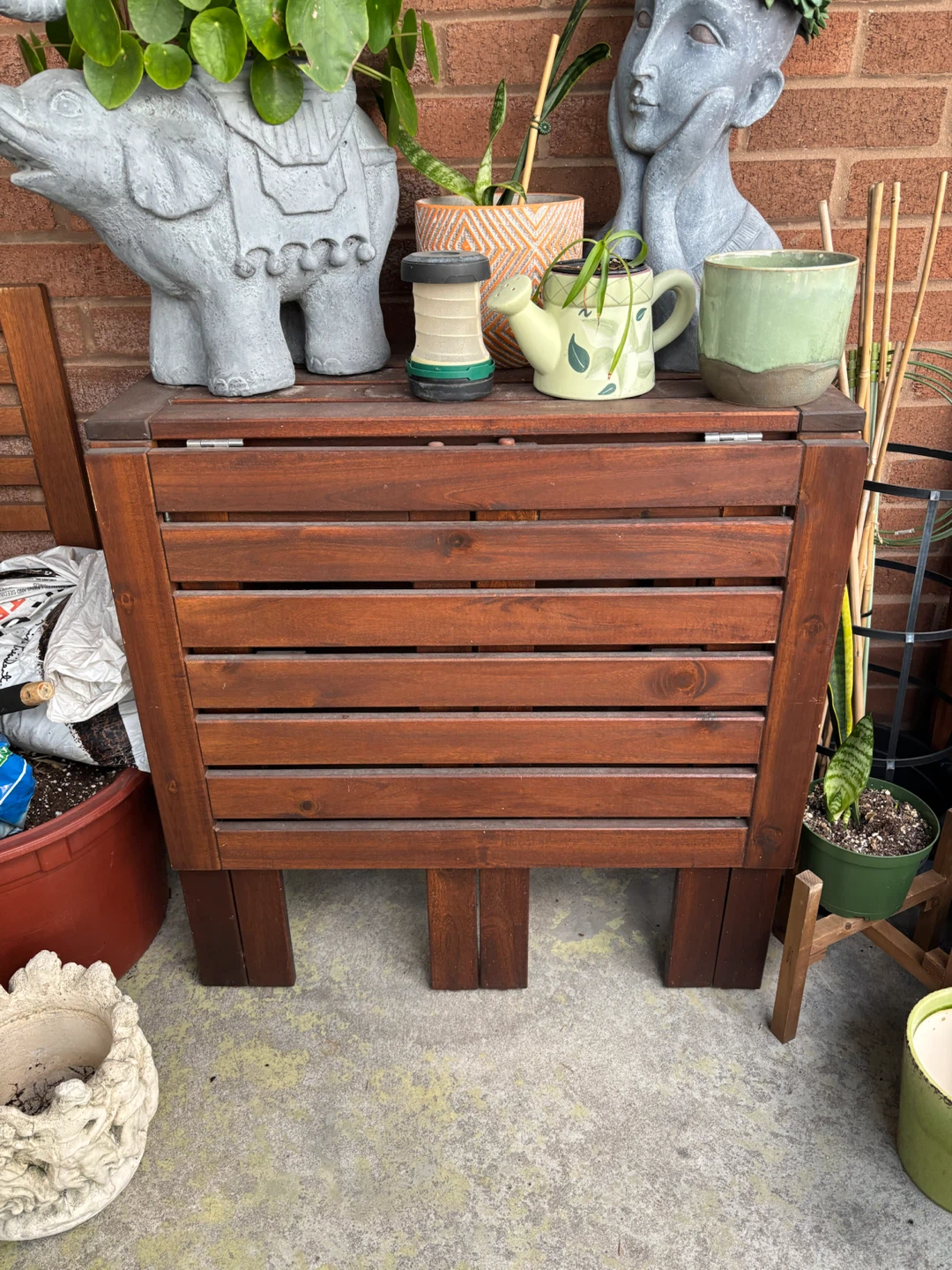 Folding Wooden Patio Table