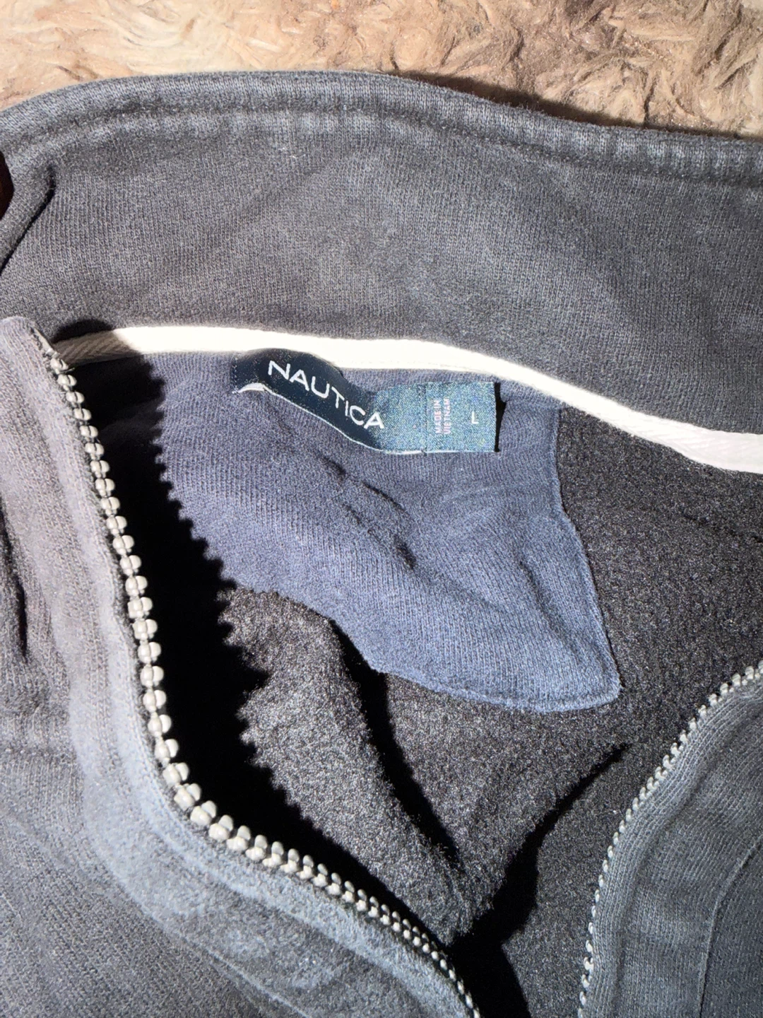 Nautica Black Quarter-Zip Pullover Size Large - photo 2