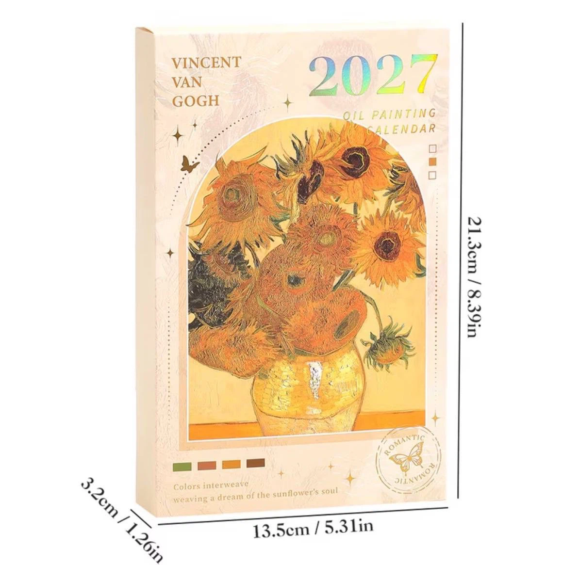 Van Gogh 2027 Desk Calendar, Yellow Sunflowers Edition 🌻 - photo 2