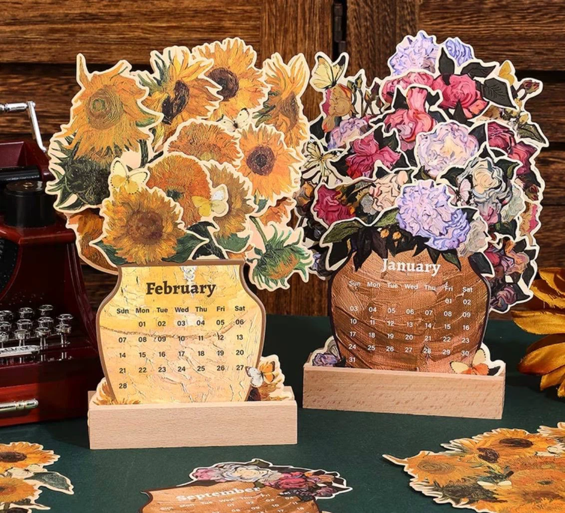 Van Gogh 2027 Desk Calendar, Yellow Sunflowers Edition 🌻 - photo 3