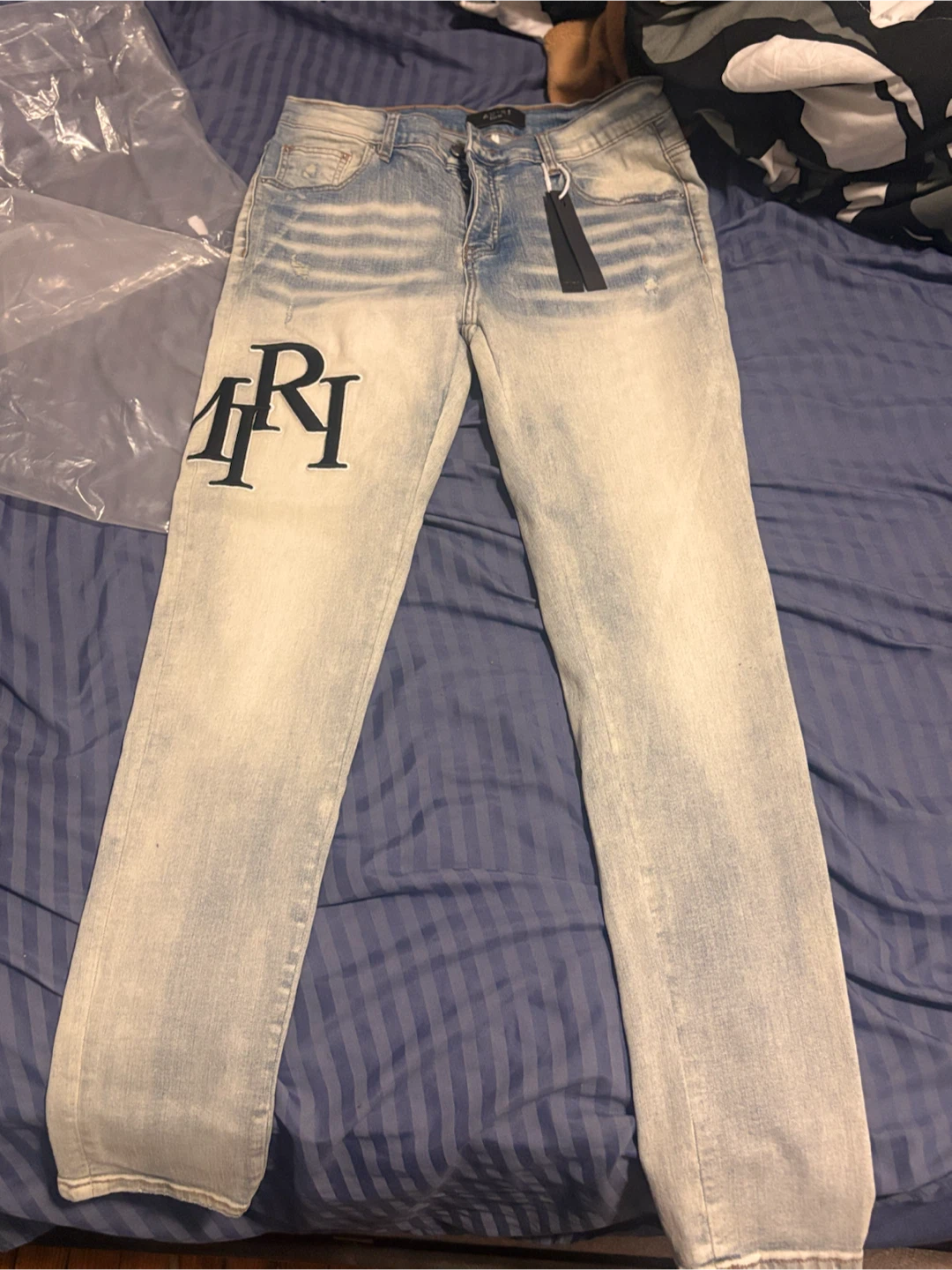 Amiri Core Logo Light Wash Jeans