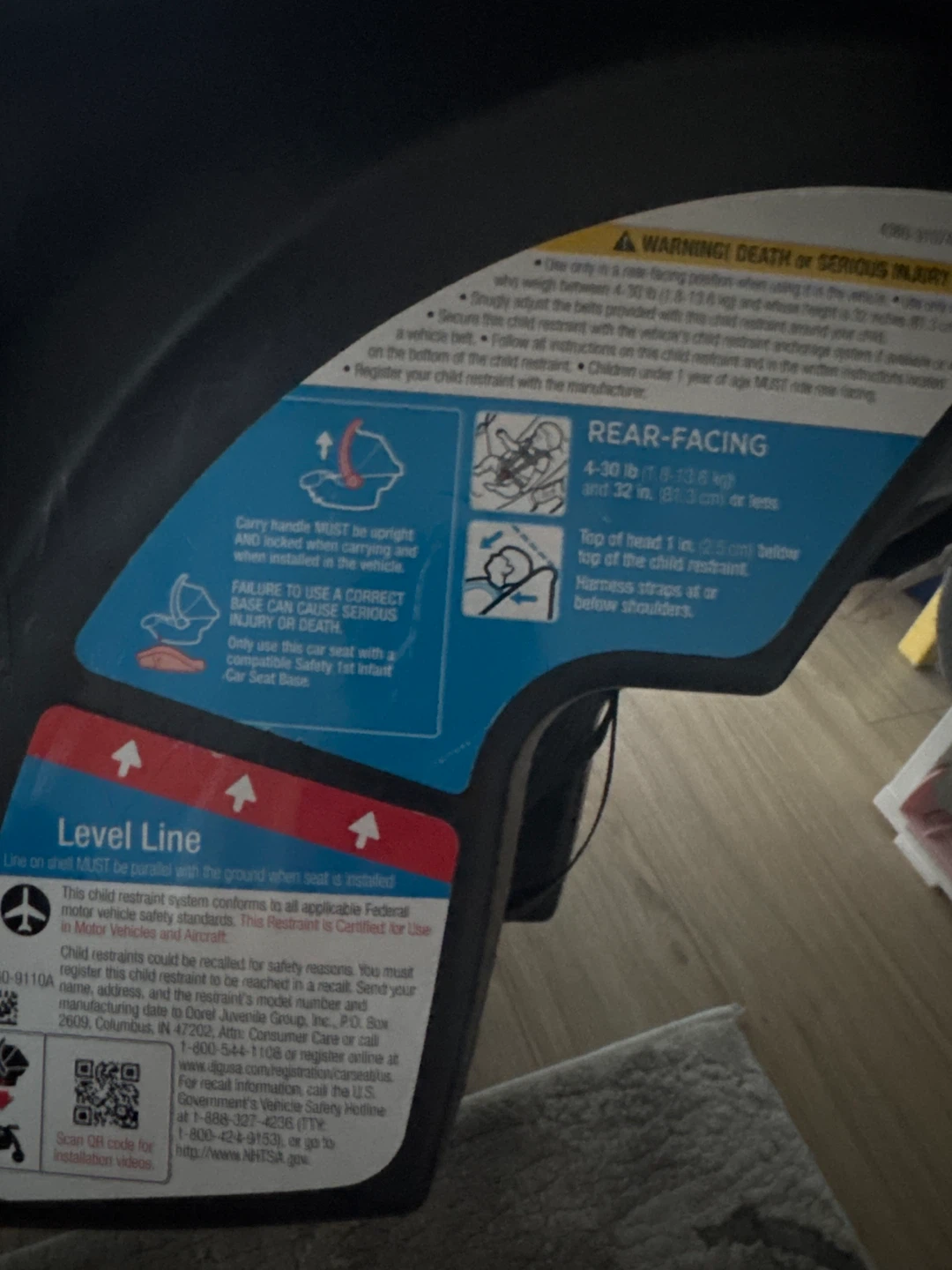 Infant car seat - photo 3