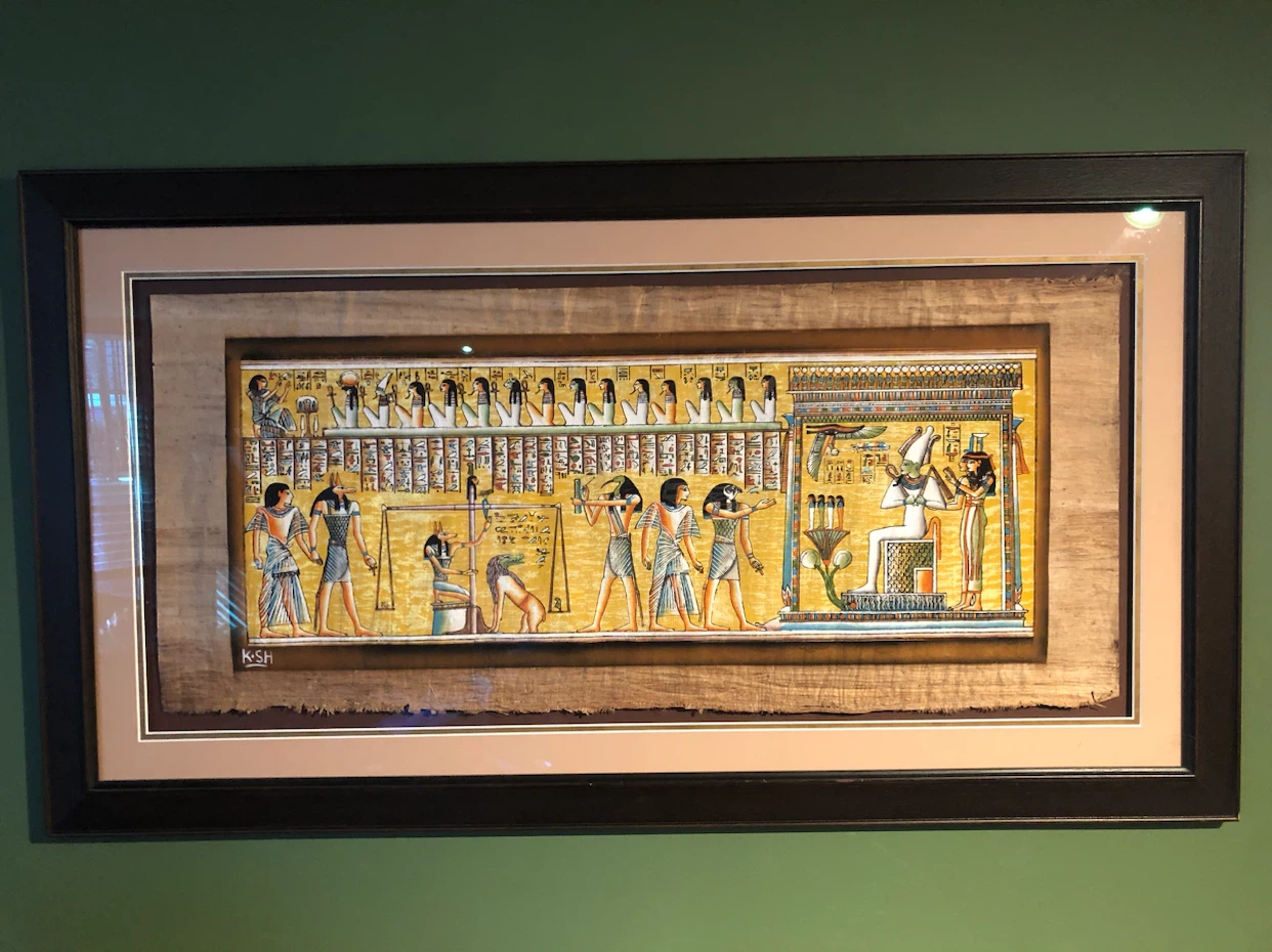 Hunefer’s Judgement in the presence of Osiris