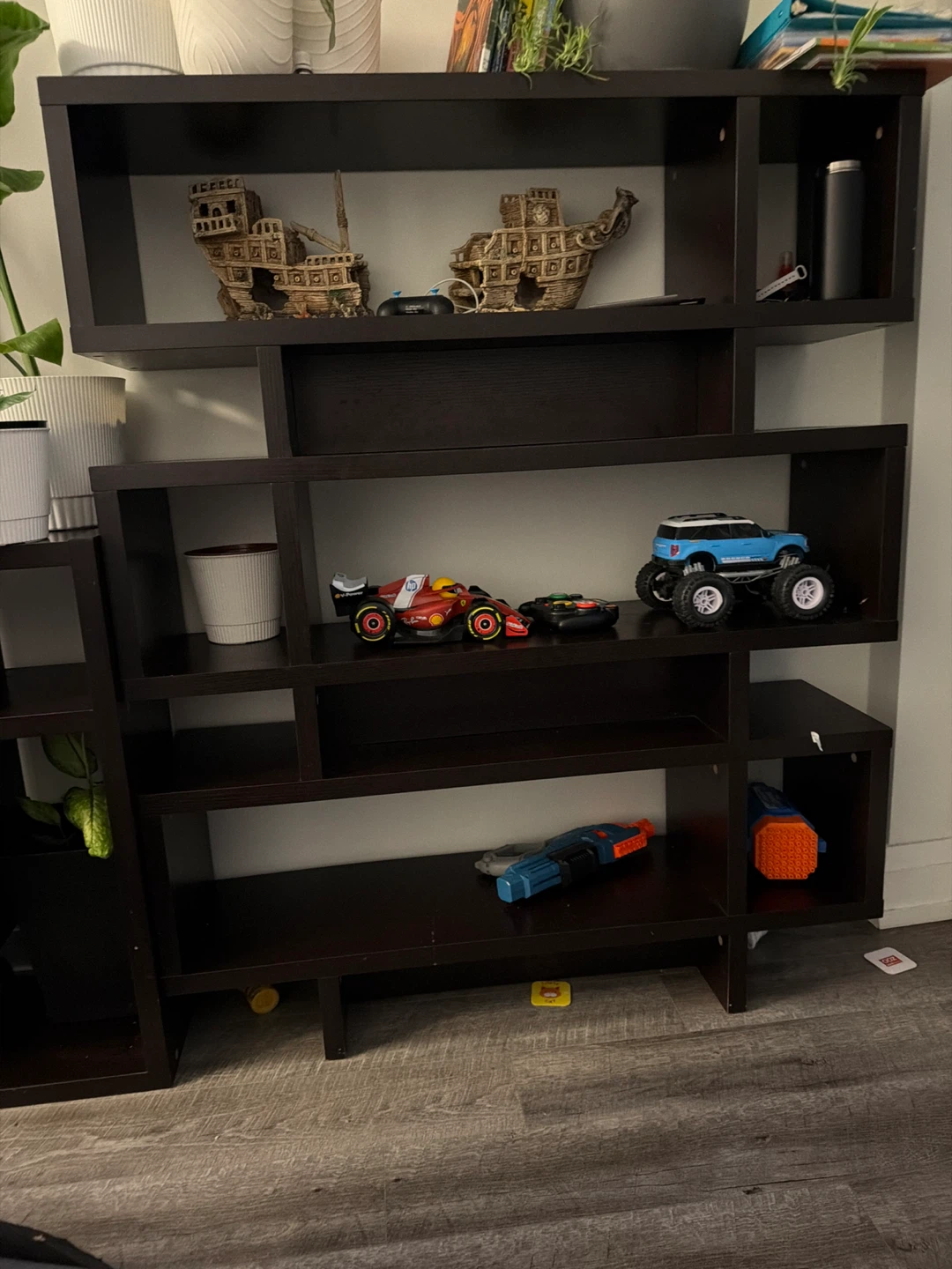 Modern Espresso Finish Open Bookcase - photo 2