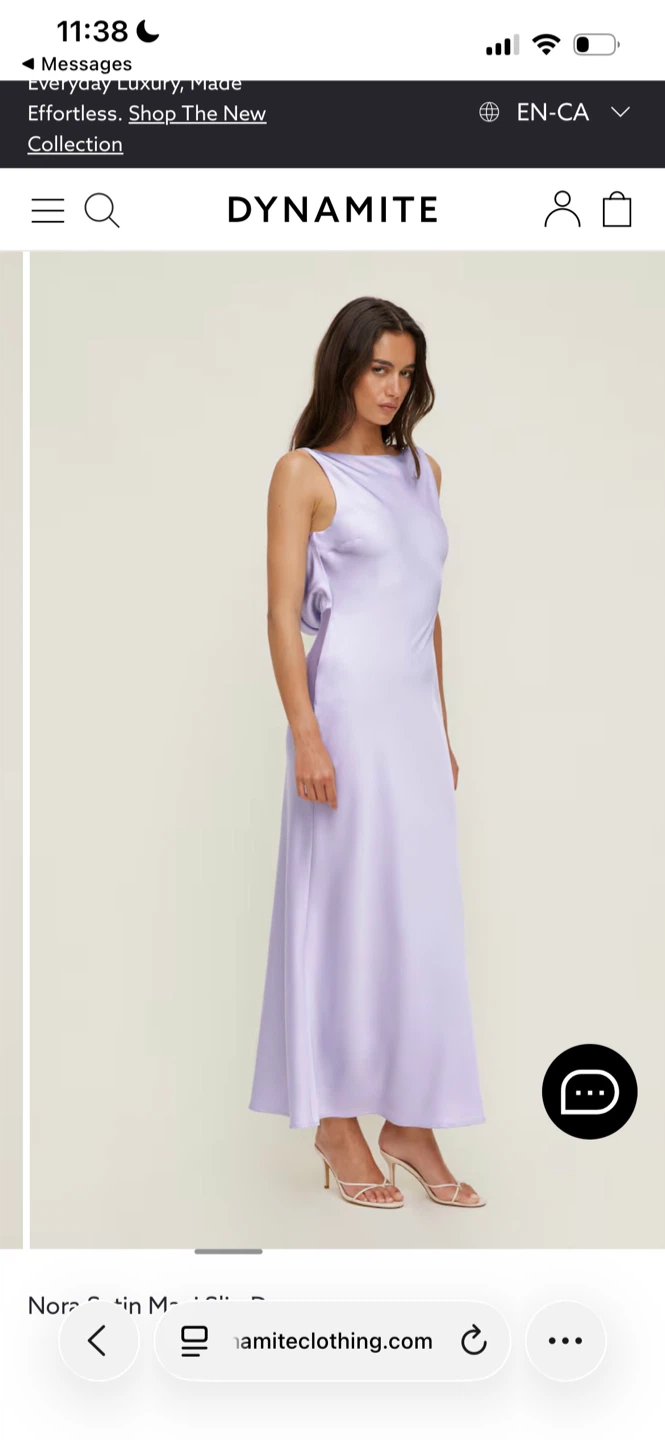 Dynamite Nora Satin Maxi Slip Dress