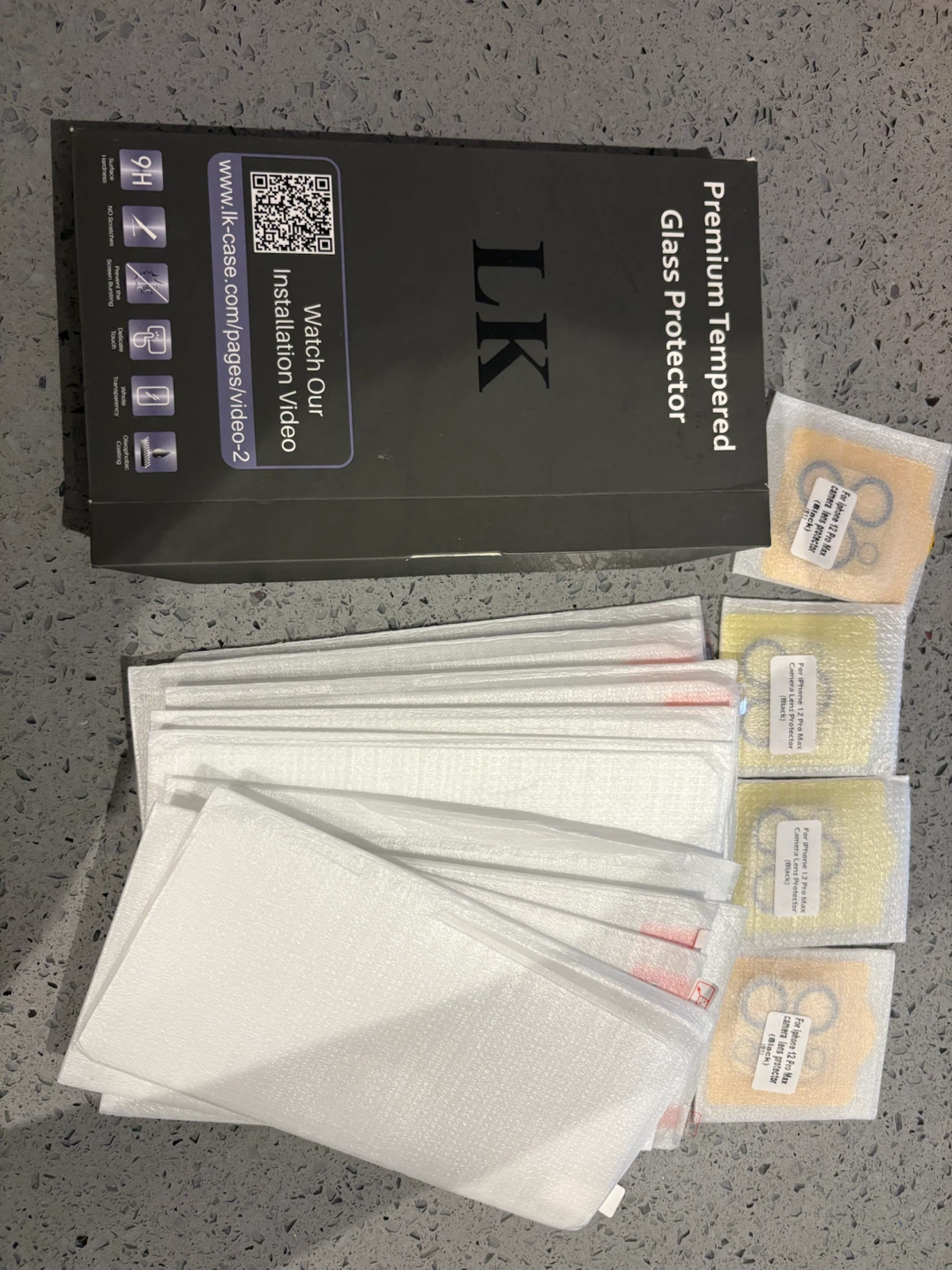 LK Tempered Glass Screen Protectors for iPhone 12 Pro Max