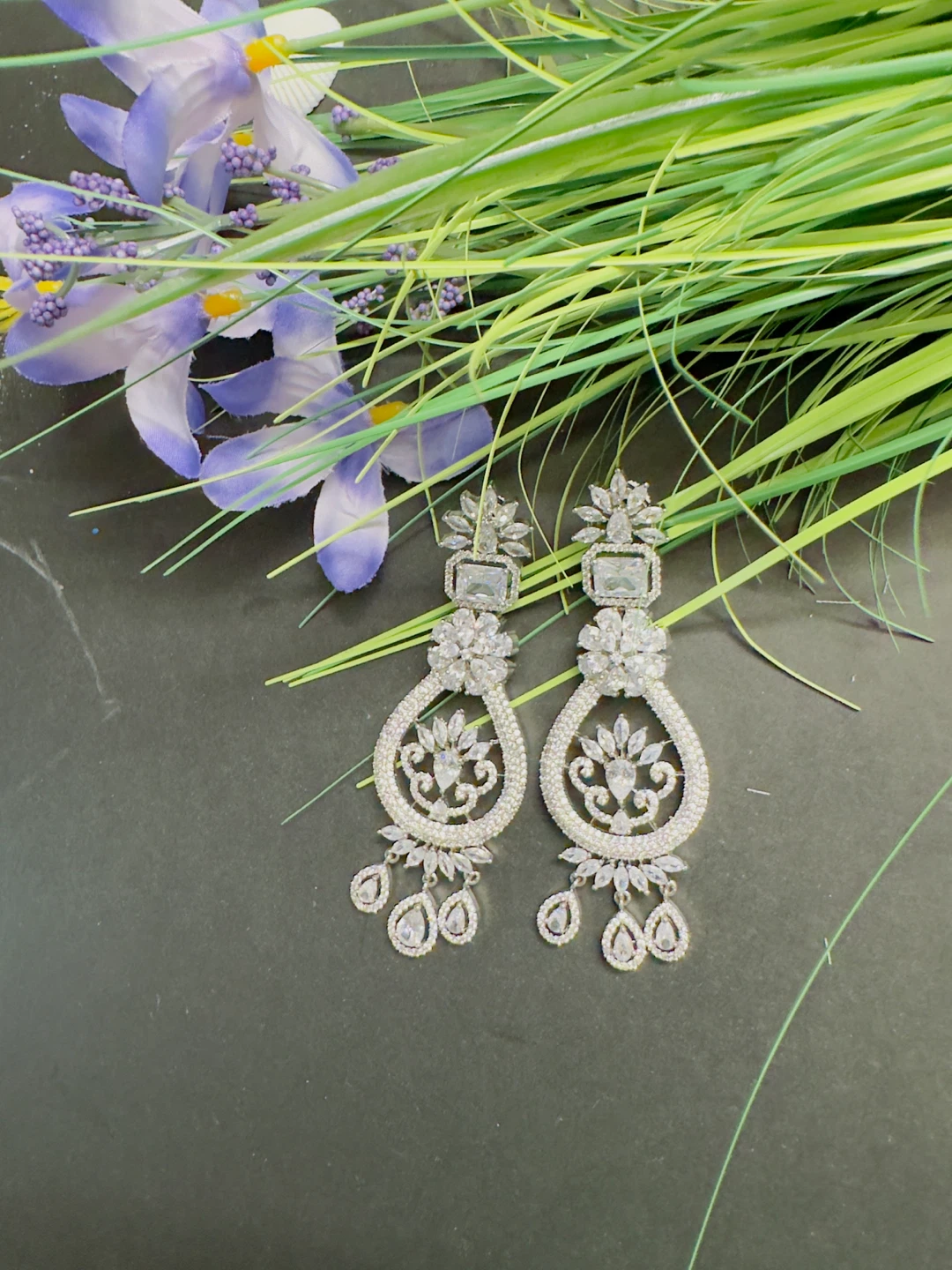 Crystal Chandelier Drop Earrings