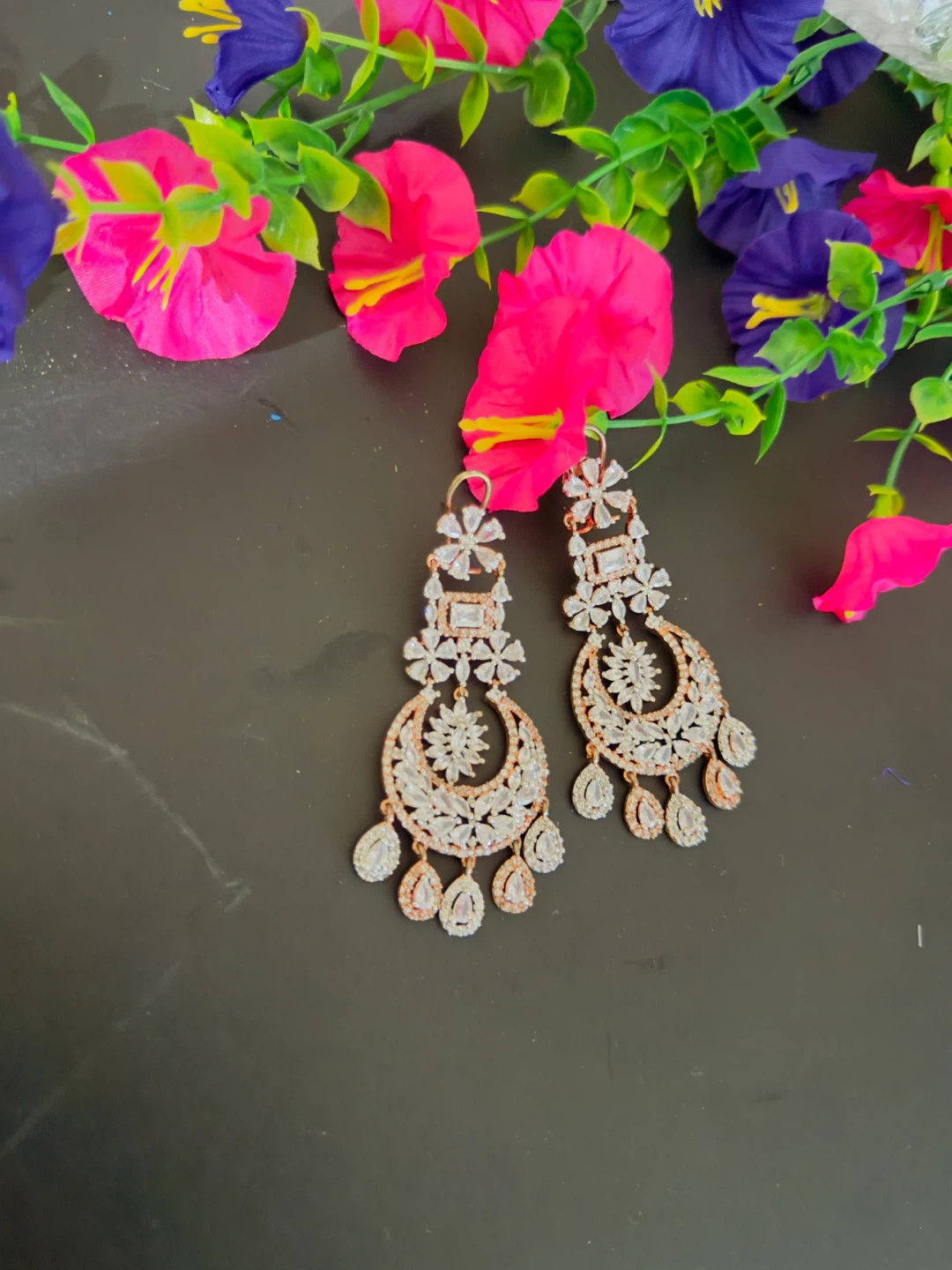 Elegant Crystal Statement Earrings