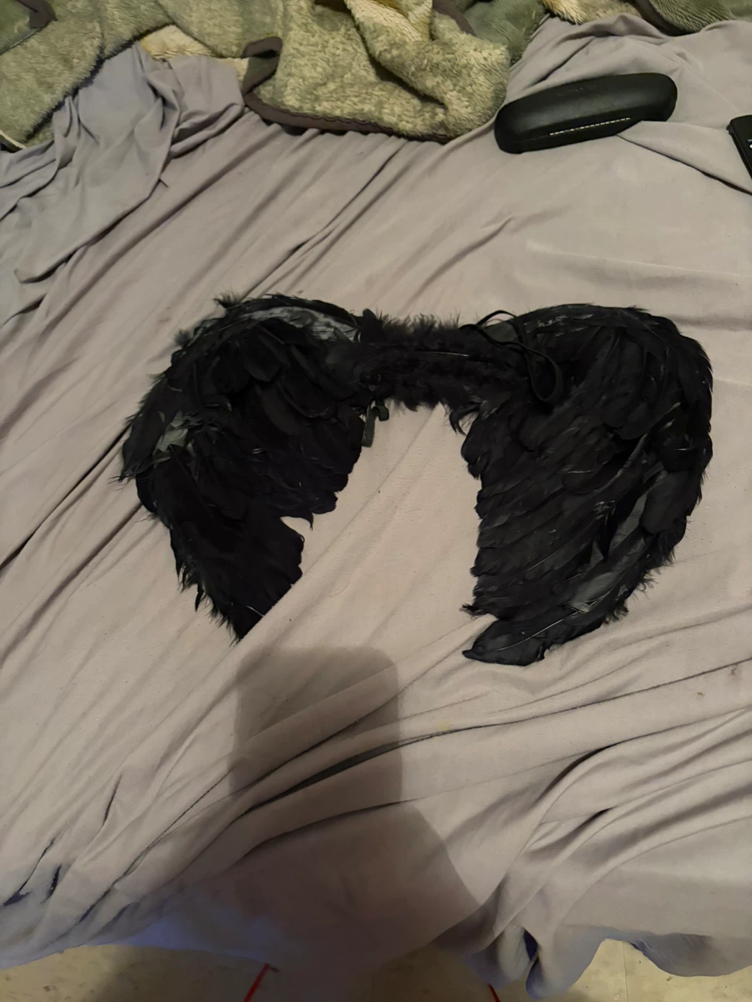 Black Feather Angel Wings