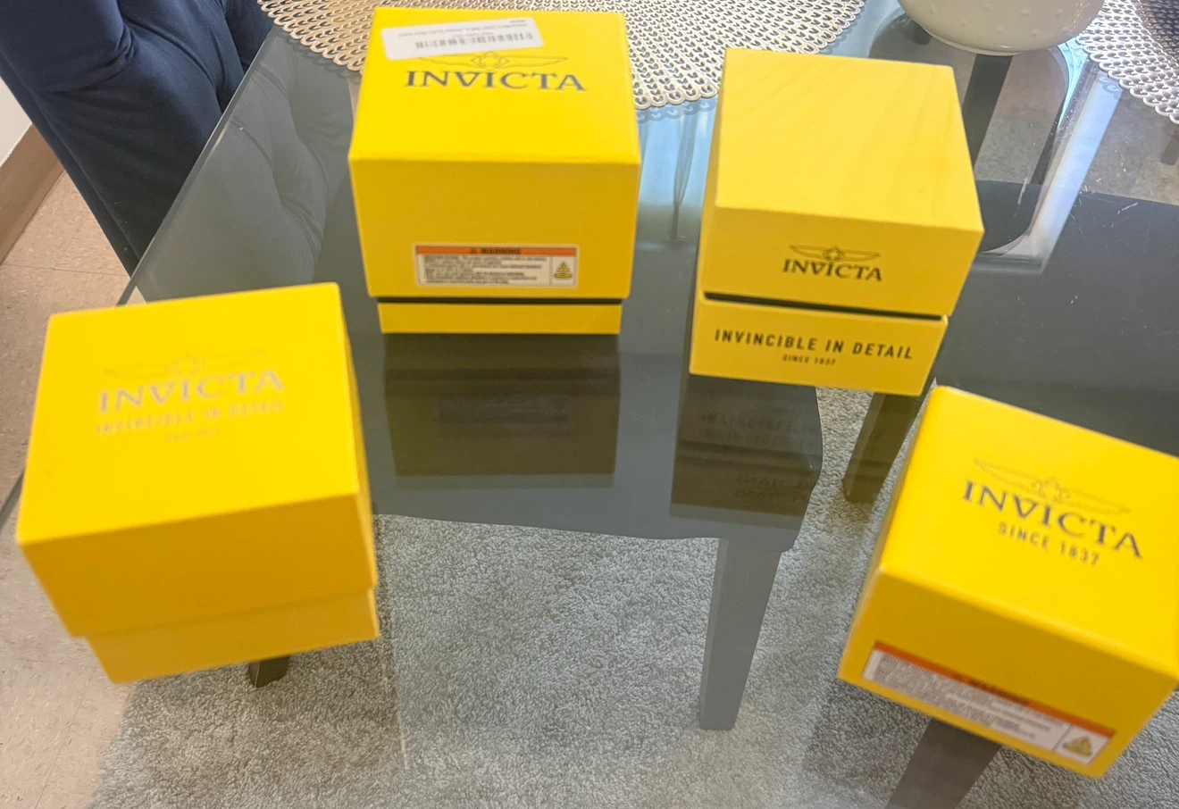 Set of 4 Invicta Watch Boxes
