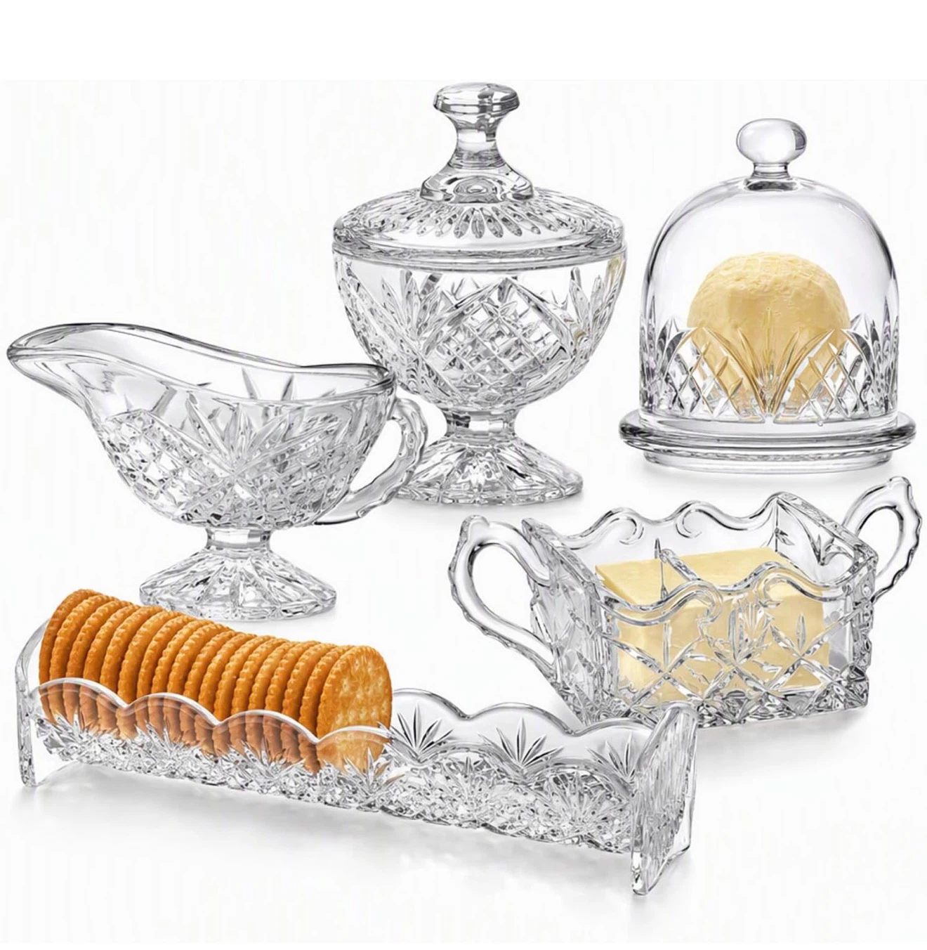 5-Piece Dublin Crystal Hostess Set