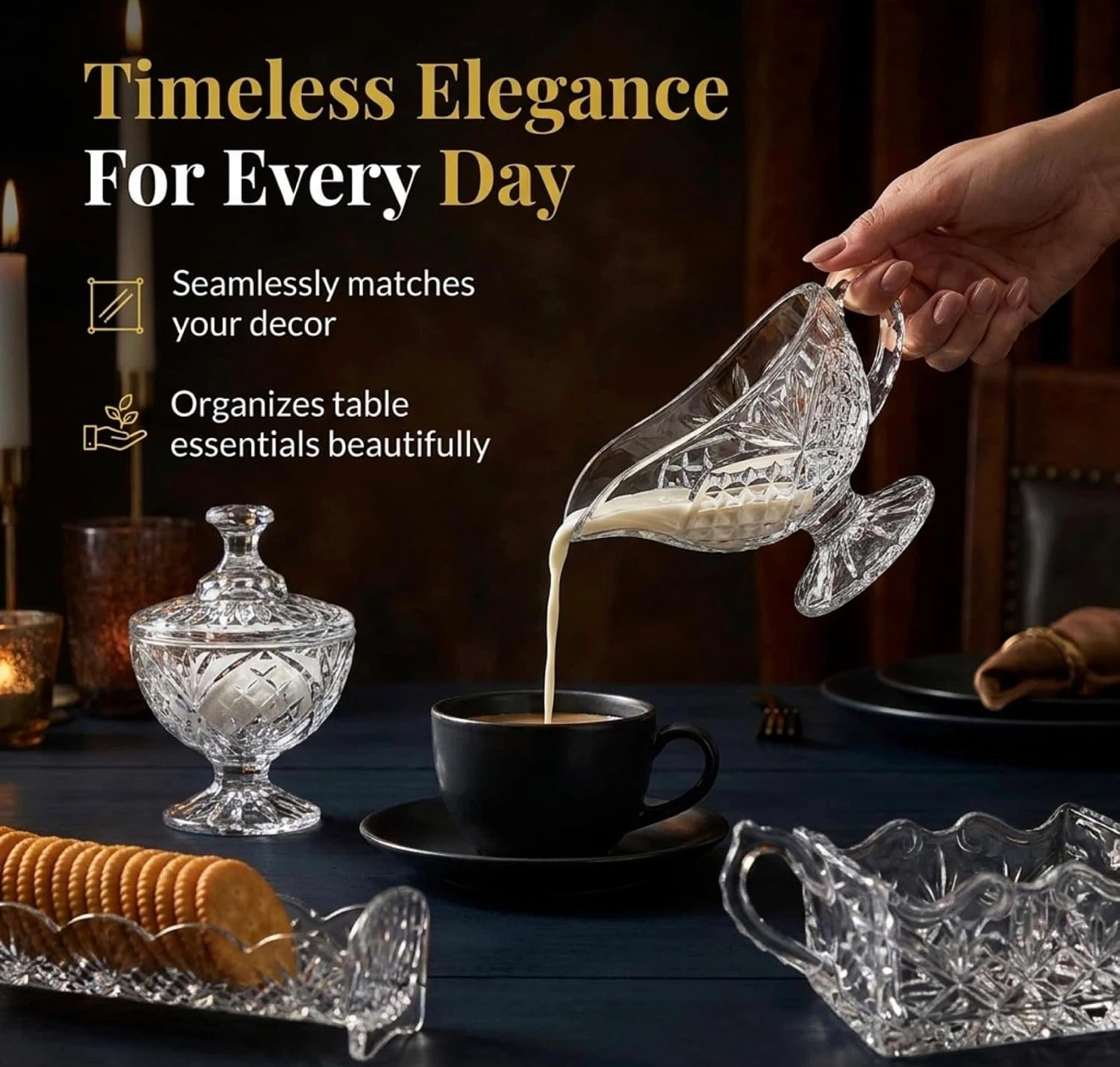 5-Piece Dublin Crystal Hostess Set - photo 5