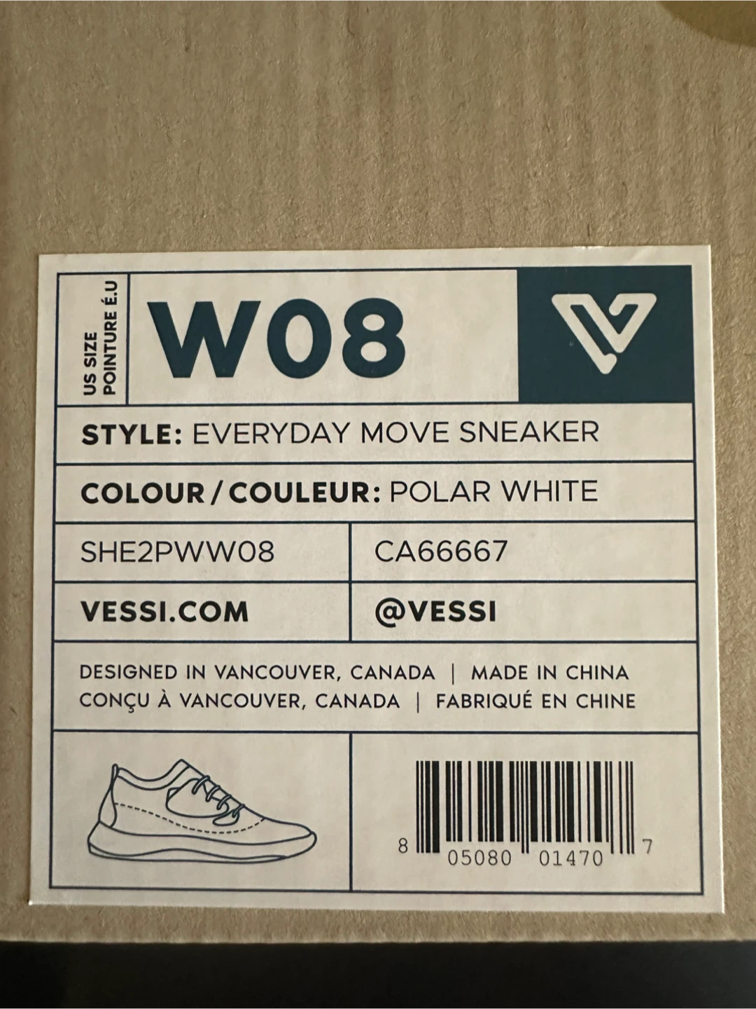 Vessi Everyday Move Sneakers Polar White Size W08 - photo 4